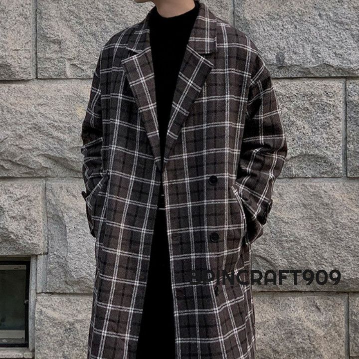 Other Plaid Button Coat Size US L / EU 52-54 / 3 - 2 Thumbnail