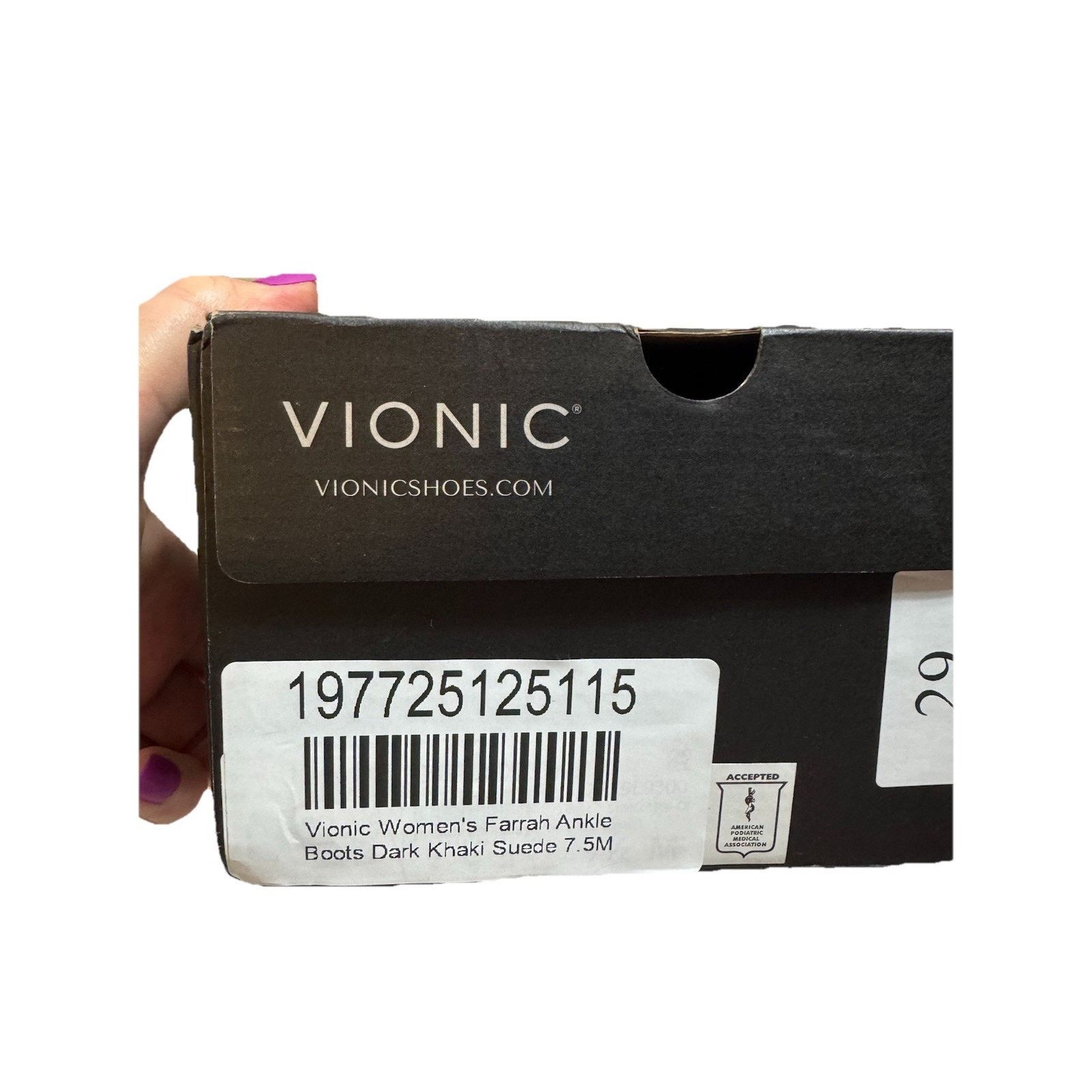Vionic Vionic Farrah ankle boot khaki green suede Women’s Size 7.5 Size US 7.5 / IT 37.5 - 3 Thumbnail