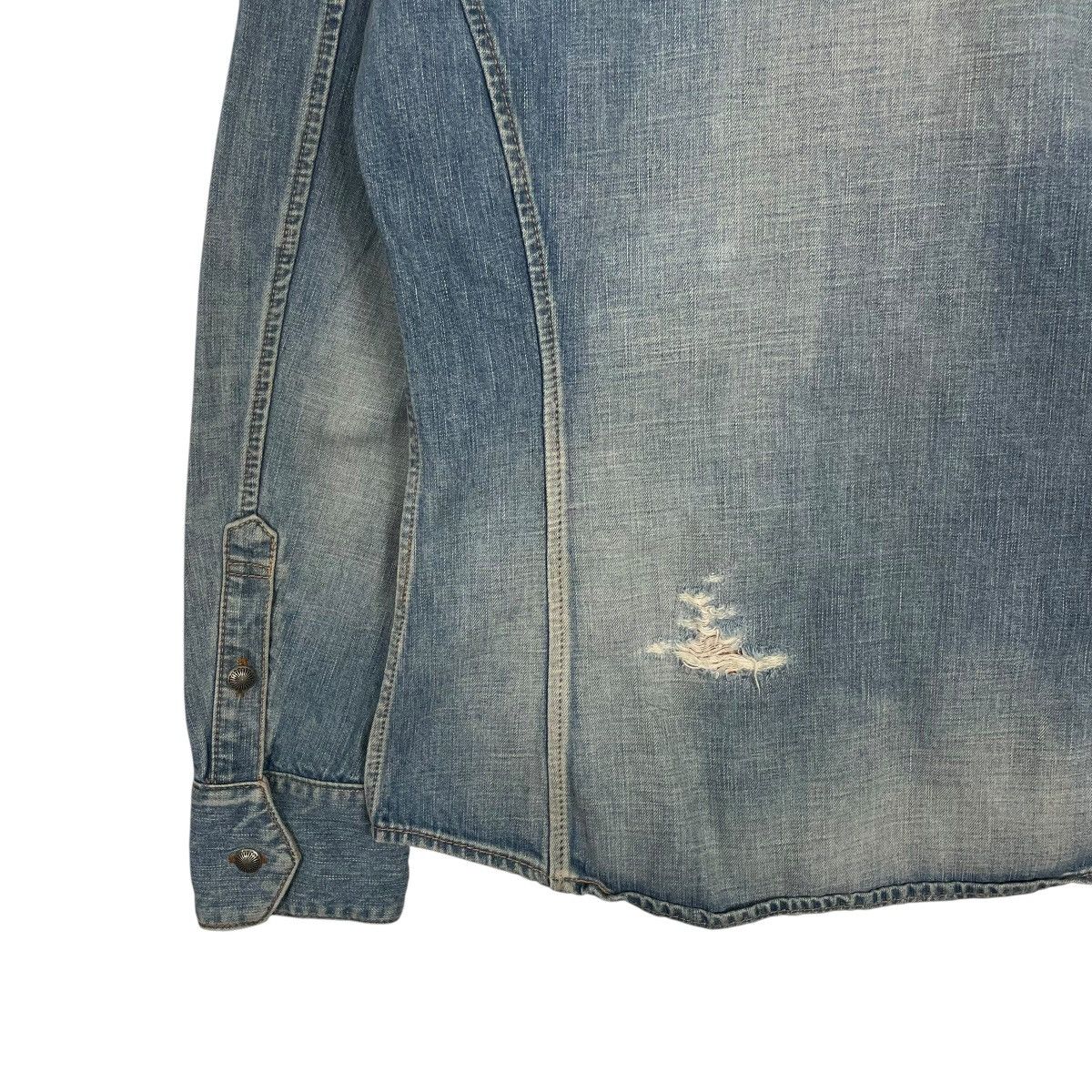 Isamu Katayama Backlash Isamu Katayama Backlash Distressed Style Denim Shirt Jacket Size US S / EU 44-46 / 1 - 9 Thumbnail