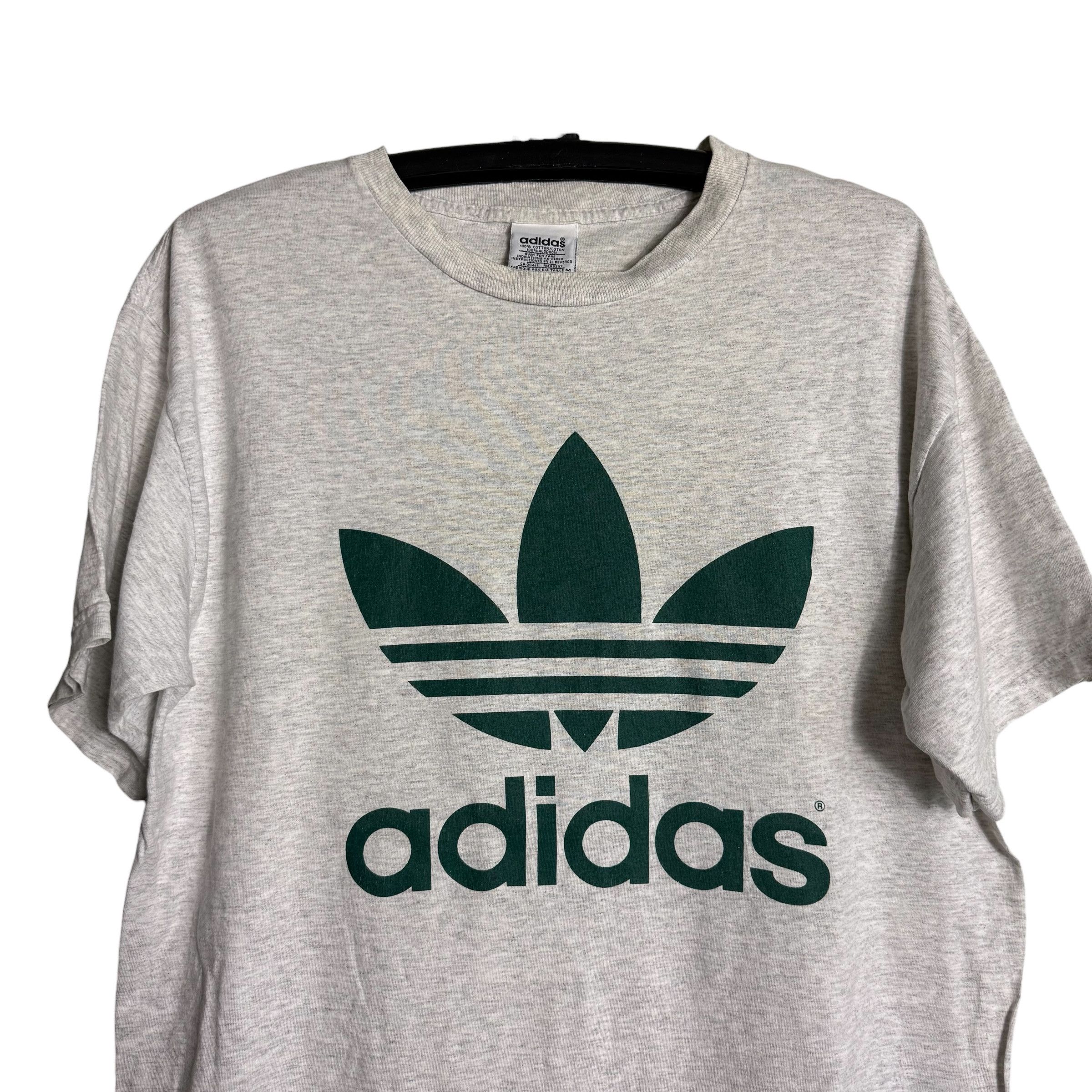 Adidas 🔥RARE🔥Vintage 90s Adidas Big Logo Spellout T-shirt Size US M / EU 48-50 / 2 - 2 Thumbnail