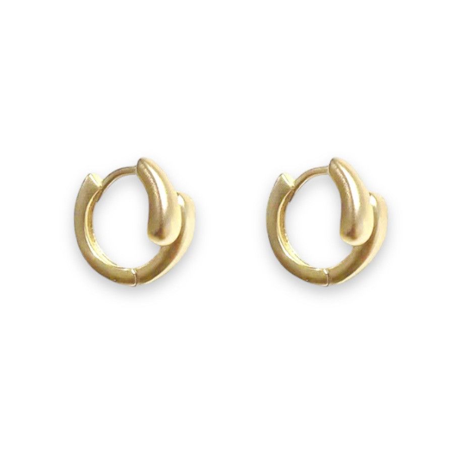 Other Small Gold Hoop Earrings for Women Daily Simple Style Size ONE SIZE - 1 Thumbnail