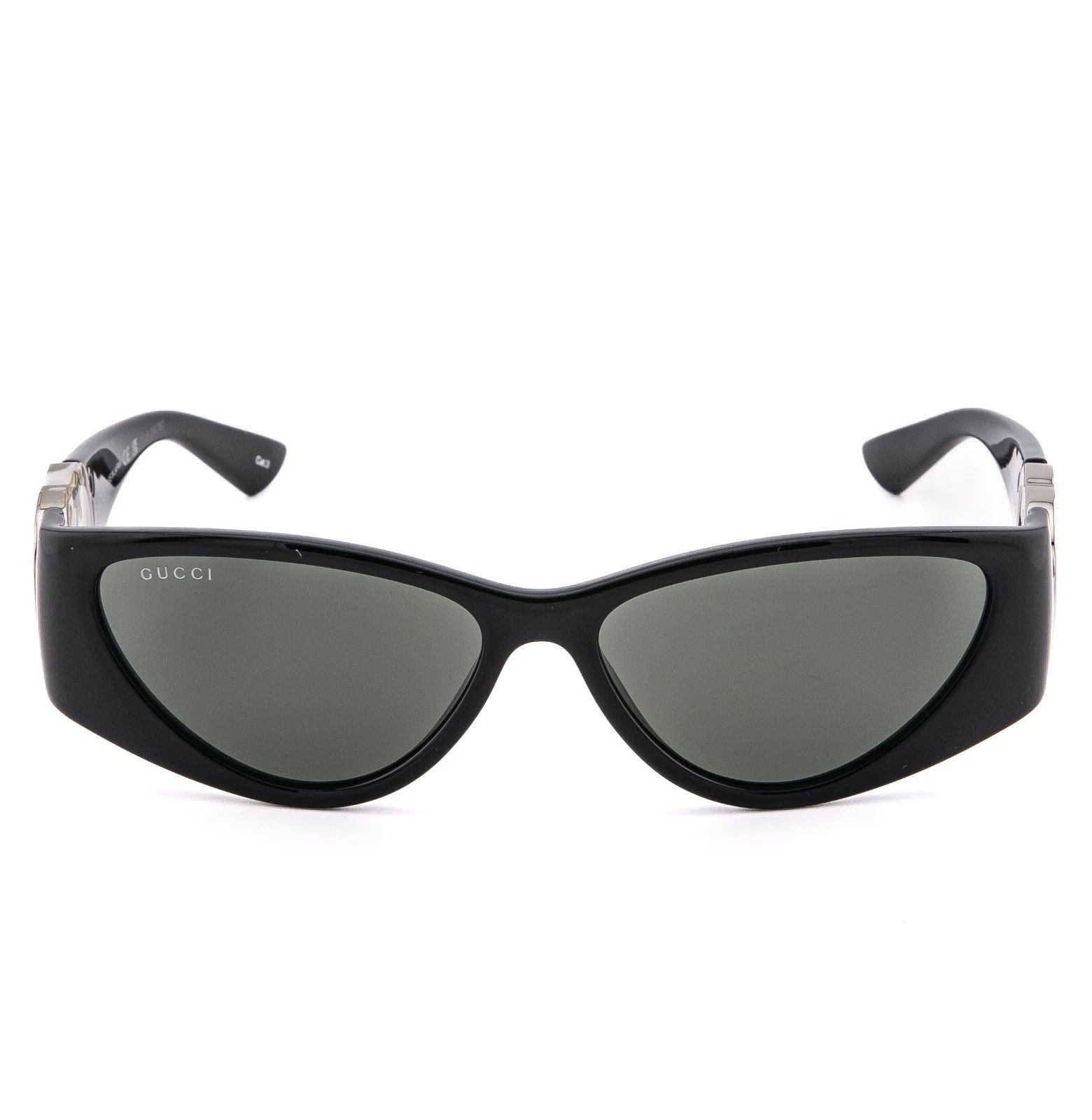 Gucci GUCCI GG1824S Black Cat Mask 1824 Silver Logo Sunglasses 001 Size ONE SIZE - 8 Thumbnail