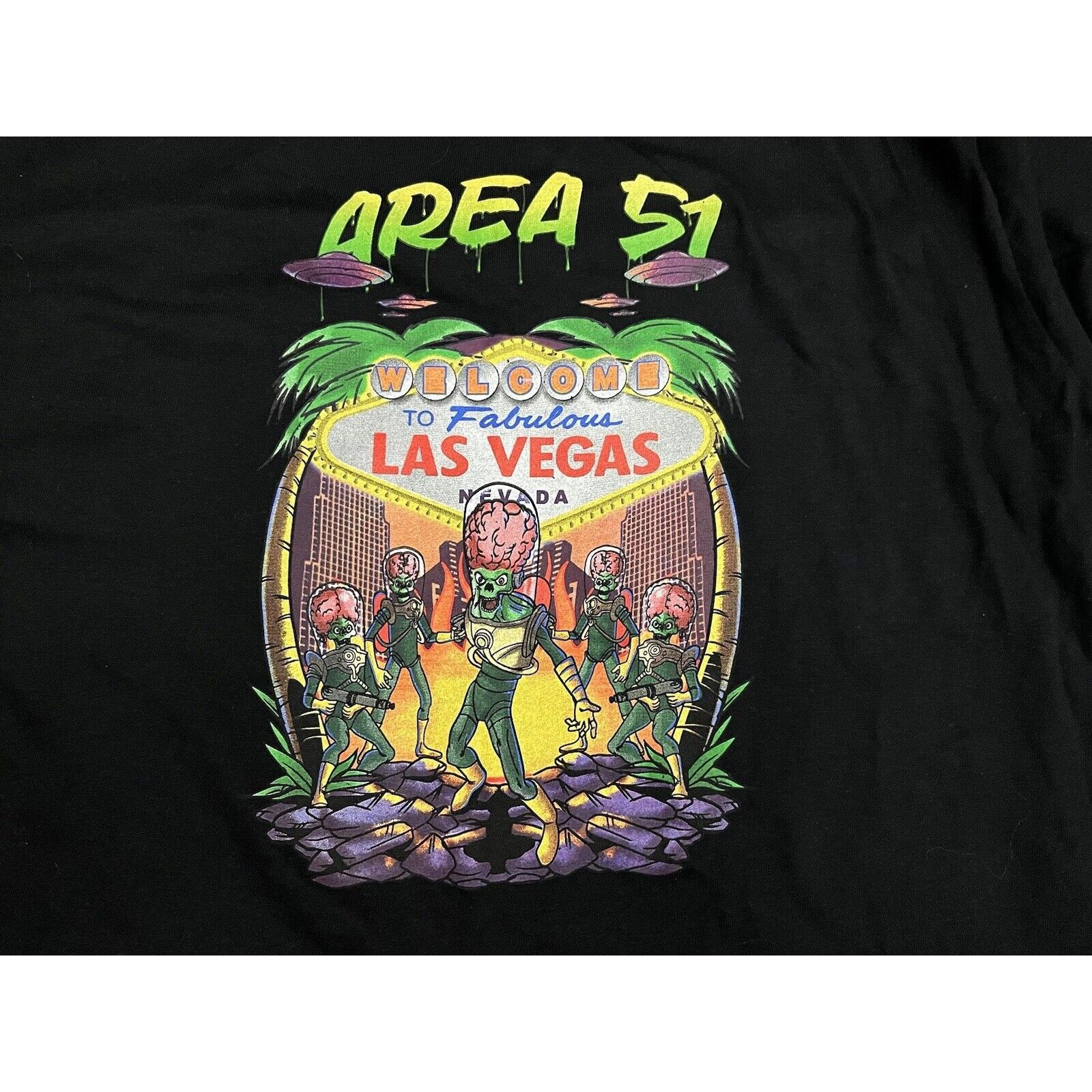 Other Las Vegas T Shirt Area 51 Aliens Mars Attacks Tee XL Size US XL / EU 56 / 4 - 3 Thumbnail