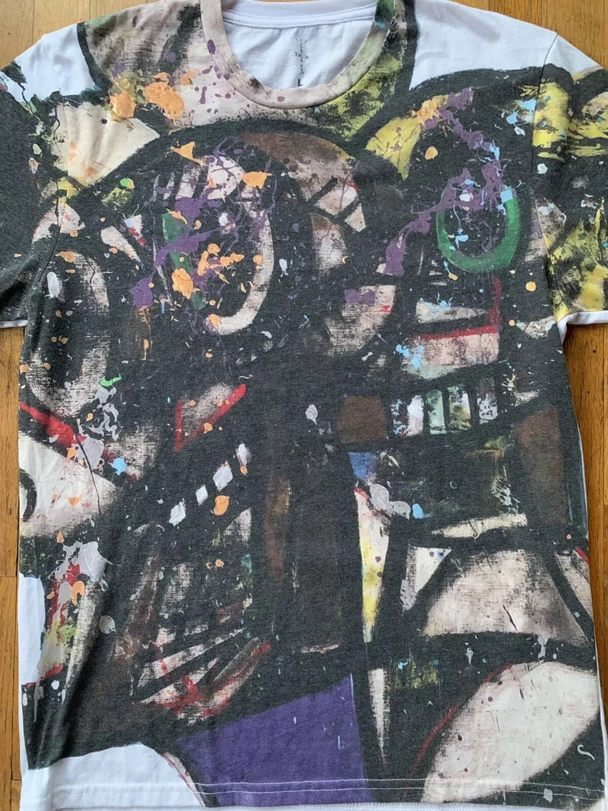 Travis Scott Travis Scott George Condo Portrait T-Shirt White Large Size US L / EU 52-54 / 3 - 2 Thumbnail