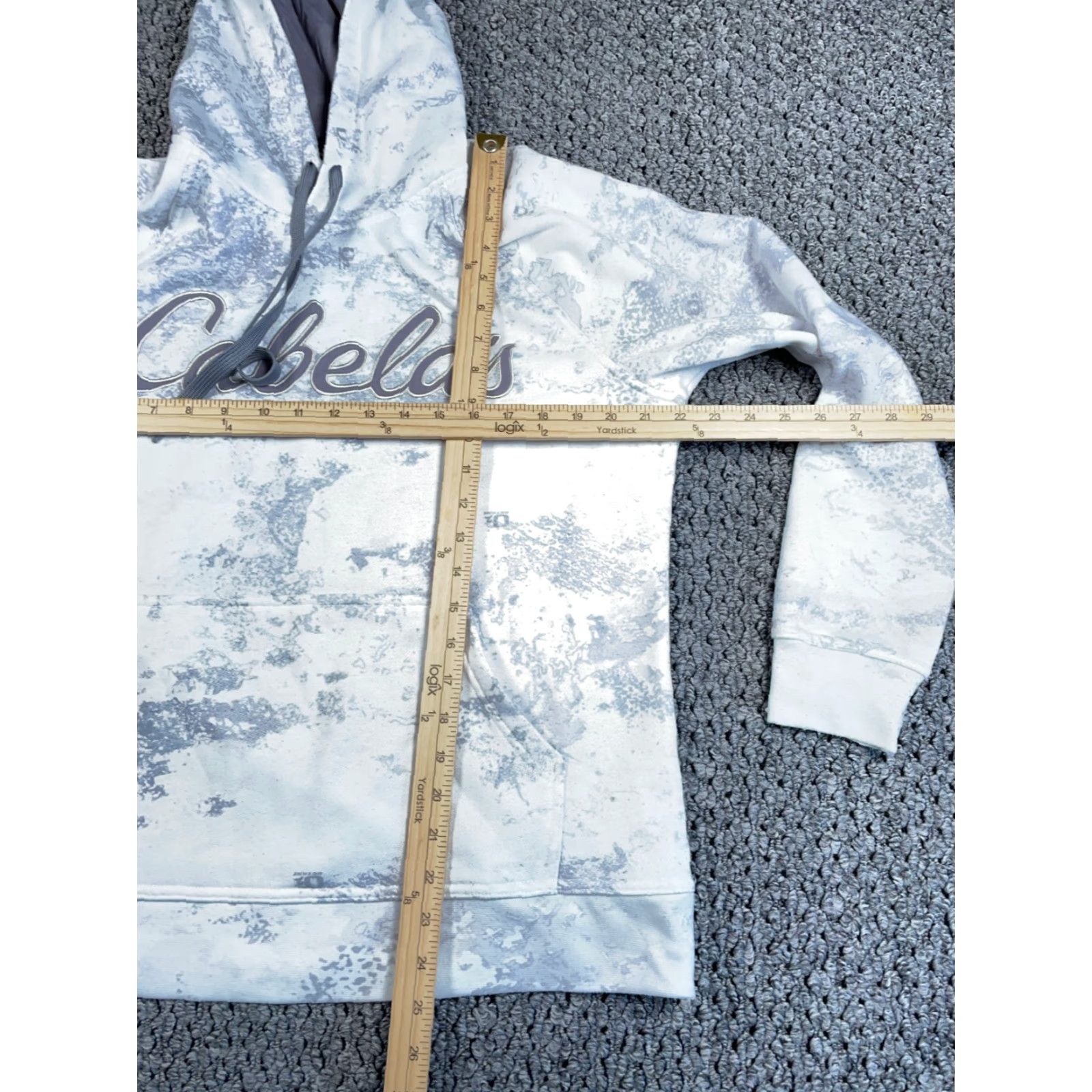 Vintage **Women's Cabela's Large White Gray Camo Embroidered Hoodie** User: **Cabela's Large White Gray Camo Embroidered Women's Hoodie** Size L / US 10 / IT 46 - 6 Thumbnail