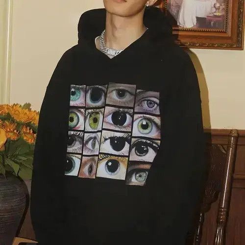 Other Drug Eyes Black Hoodie Sweatshirt Size US M / EU 48-50 / 2 - 1 Thumbnail