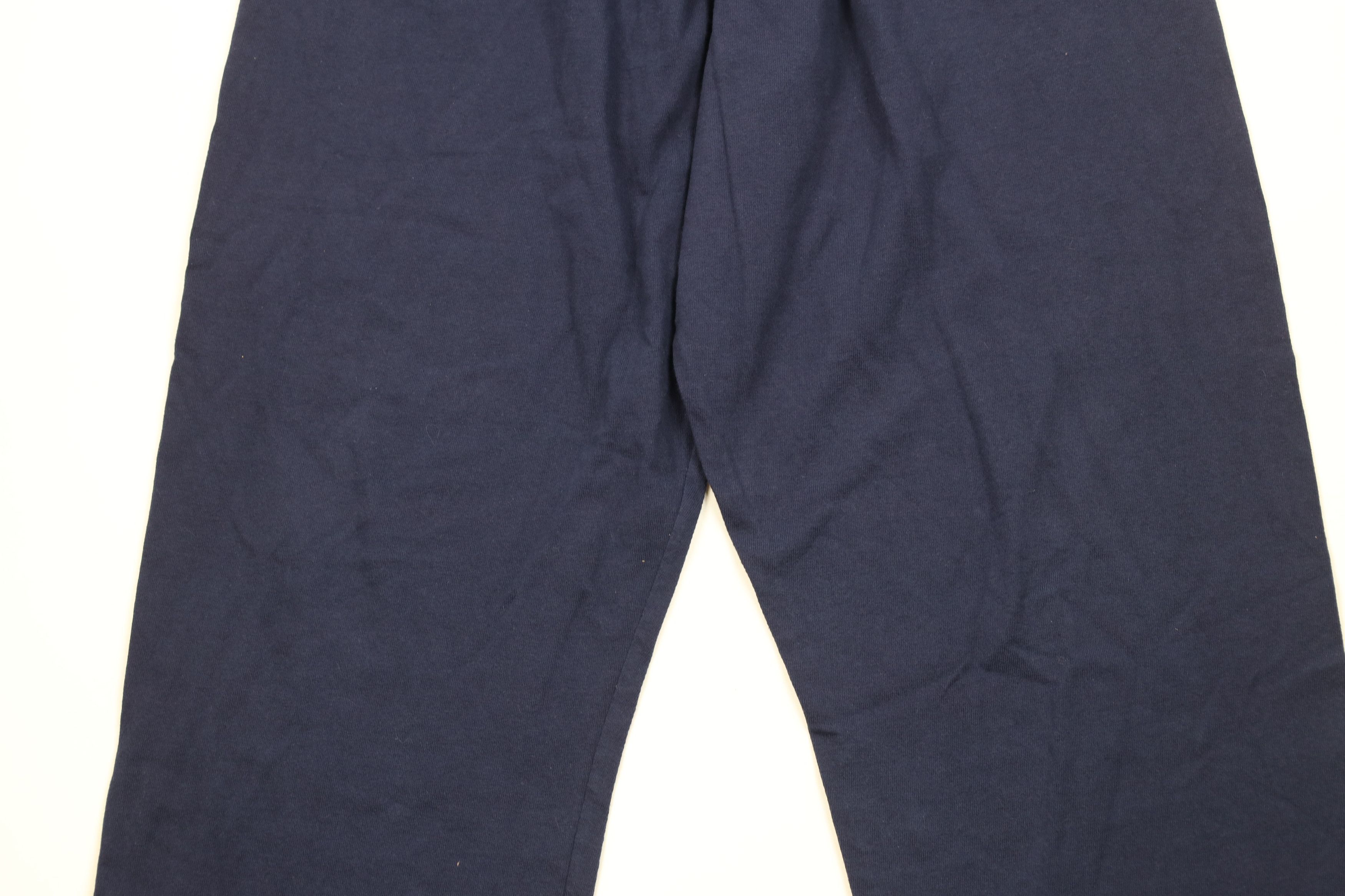 Russell Athletic Vintage 90s Y2K Russell Athletic Wide Leg Pants Blue Cotton Size US 36 / EU 52 - 3 Thumbnail
