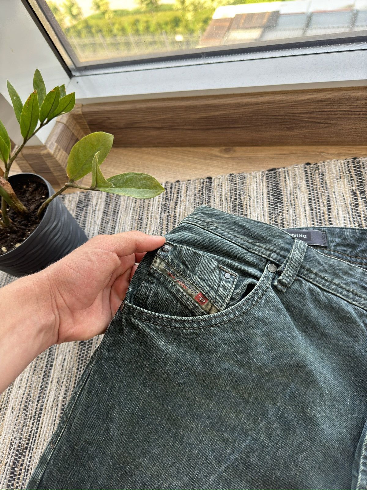 Levi's Vintage Diesel Rare Green Y2K Denim jeans pants Size US 34 / EU 50 - 8 Thumbnail