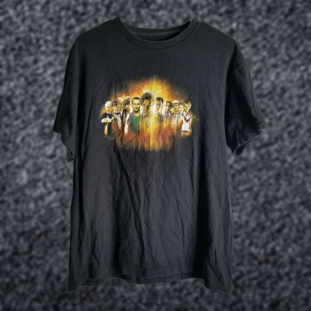 Etro Retro Doctor Who Logo 2009 BBC T Shirt Black Distressed Mens M Size US M / EU 48-50 / 2 - 1 Thumbnail