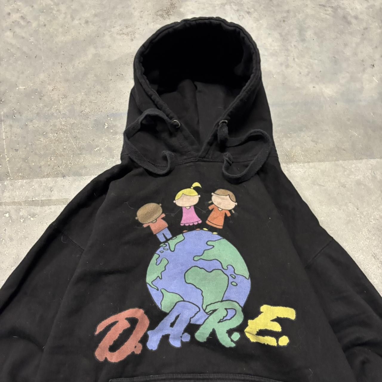 Japanese Brand × Vintage Crazy Vintage Y2K/2000s D.A.R.E. Keeping Kids Off Drugs Awareness Streetwear Hoodie! Size US S / EU 44-46 / 1 - 2 Thumbnail