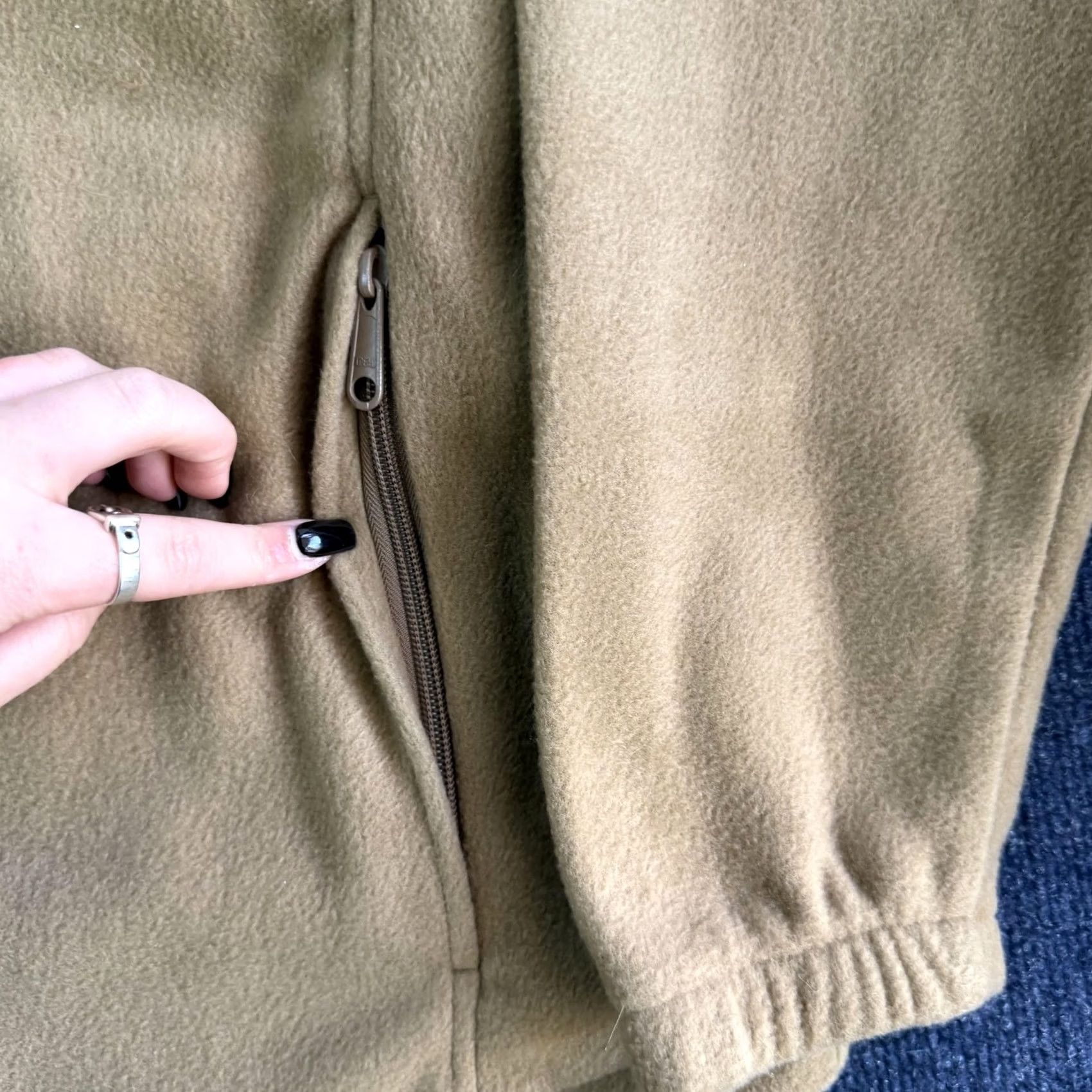 Vintage Columbia Jacket Mens Large Brown Fleece Full Zip Stand Collar Outdoor Hiking Size US L / EU 52-54 / 3 - 4 Thumbnail