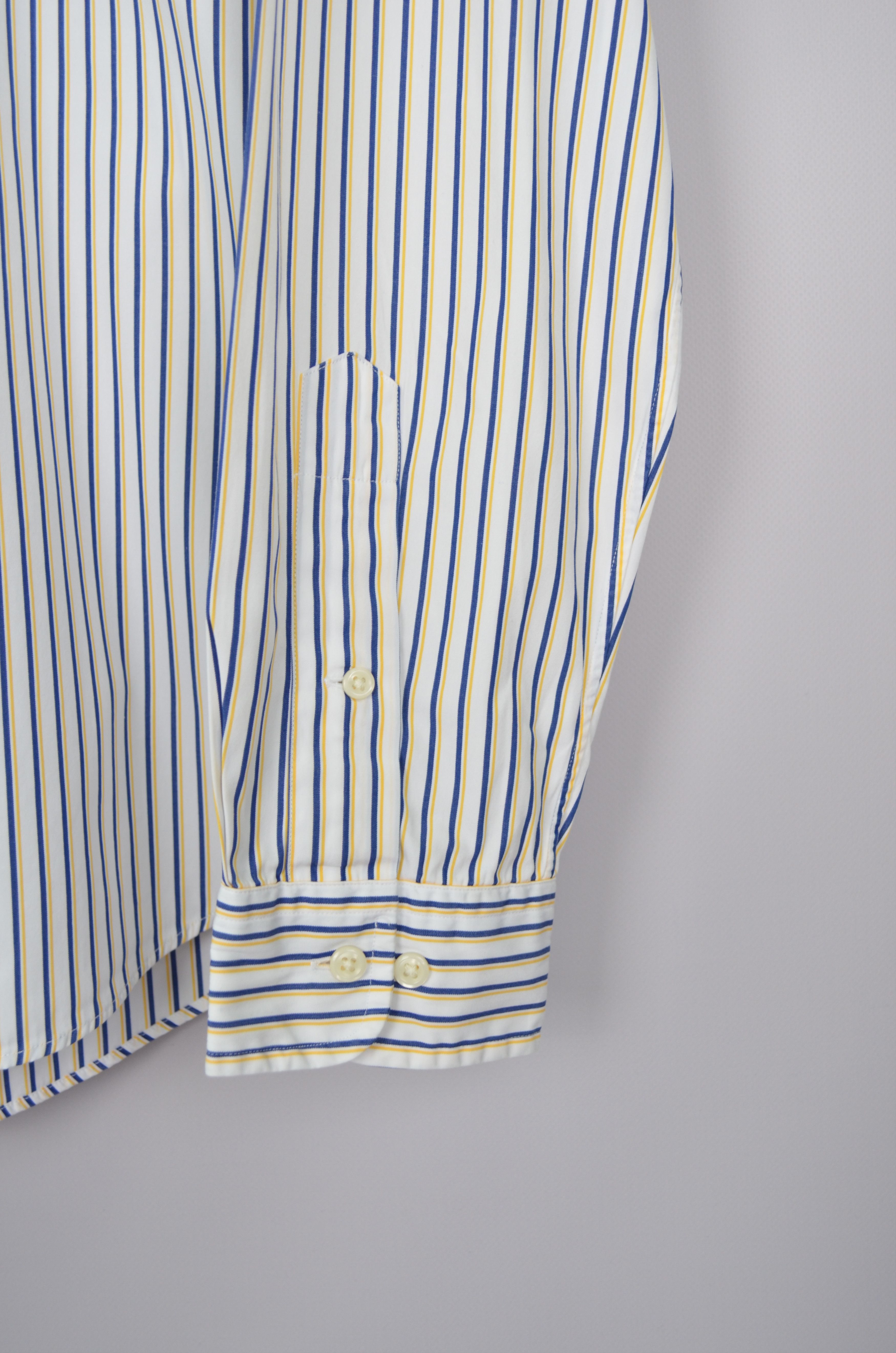 Polo Ralph Lauren Polo Ralph Lauren Striped White Blue Yellow Shirt Size L Size US L / EU 52-54 / 3 - 4 Thumbnail