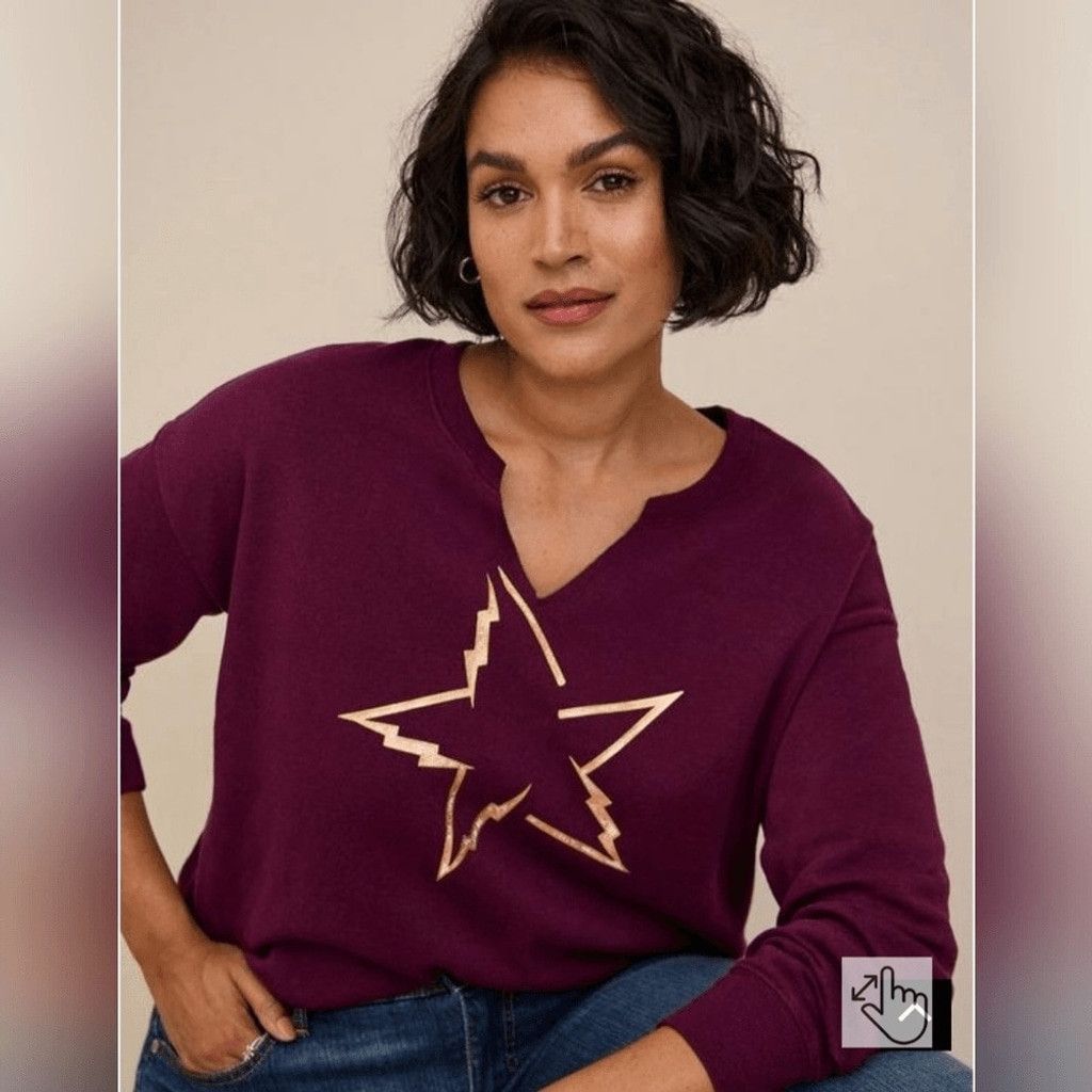Torrid NWT Torrid Womens Sweatshirt Size 00 M Size S / US 4 / IT 40 - 2 Thumbnail