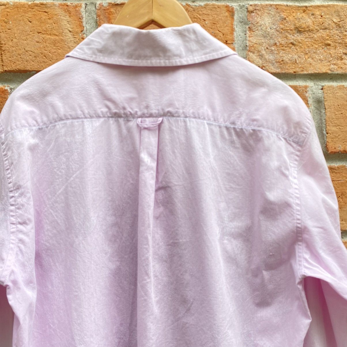 Lanvin LANVIN Pink Lace-Up Collar Shirt Size L / US 10 / IT 46 - 17 Thumbnail