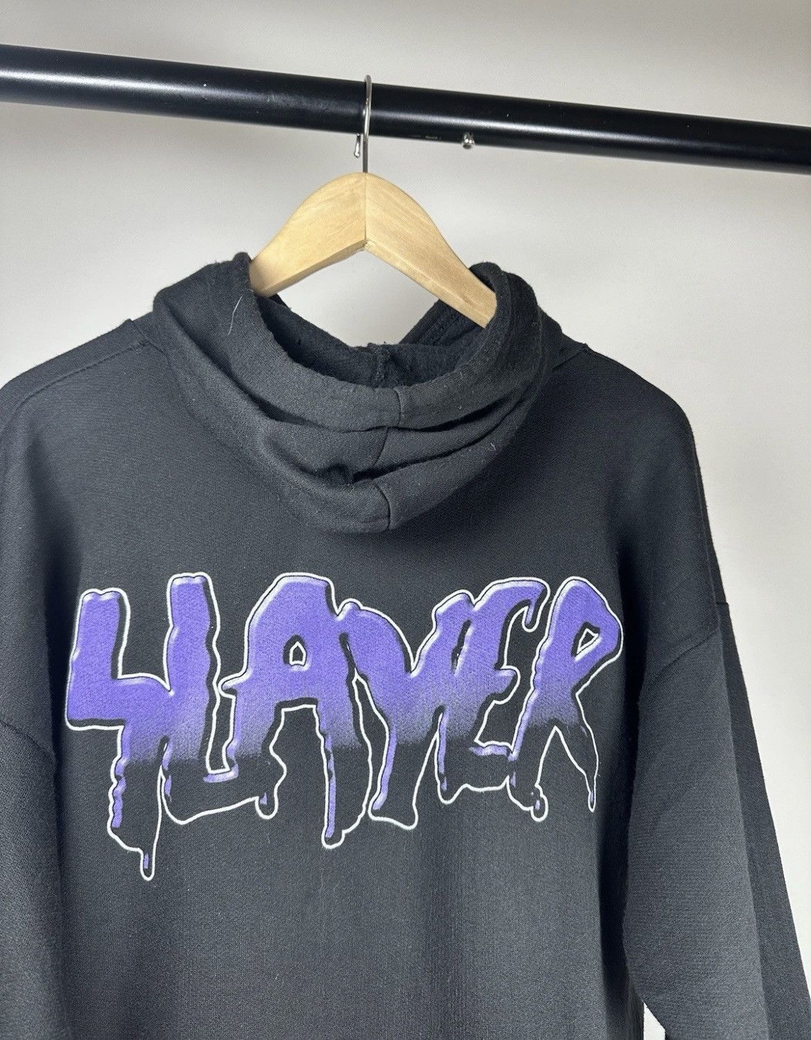 Vintage Vintage 90’s Slayer Hoodie Band Tee Size US L / EU 52-54 / 3 - 4 Thumbnail