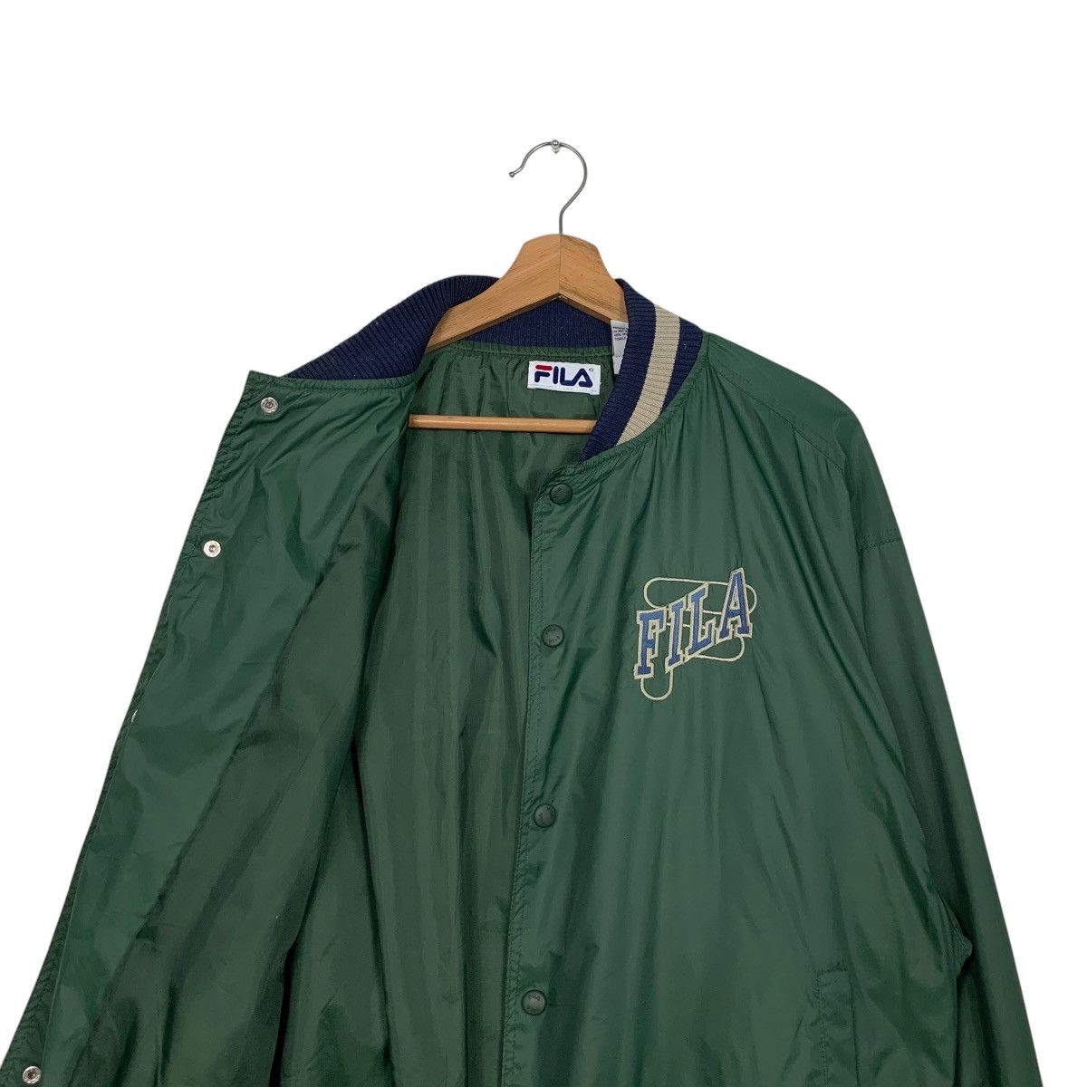 Fila Vintage 90’s FILA Big Logo Coach Jacket Varsity #2595-C117 Size US M / EU 48-50 / 2 - 10 Thumbnail