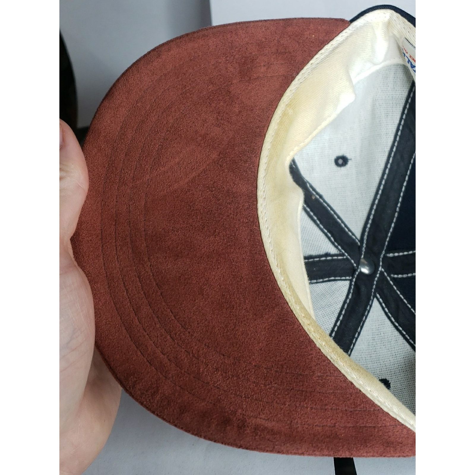 Imperial Silver Sage Golf Idaho Leather Suede Brim Hat Vintage 90s Size ONE SIZE - 13 Thumbnail