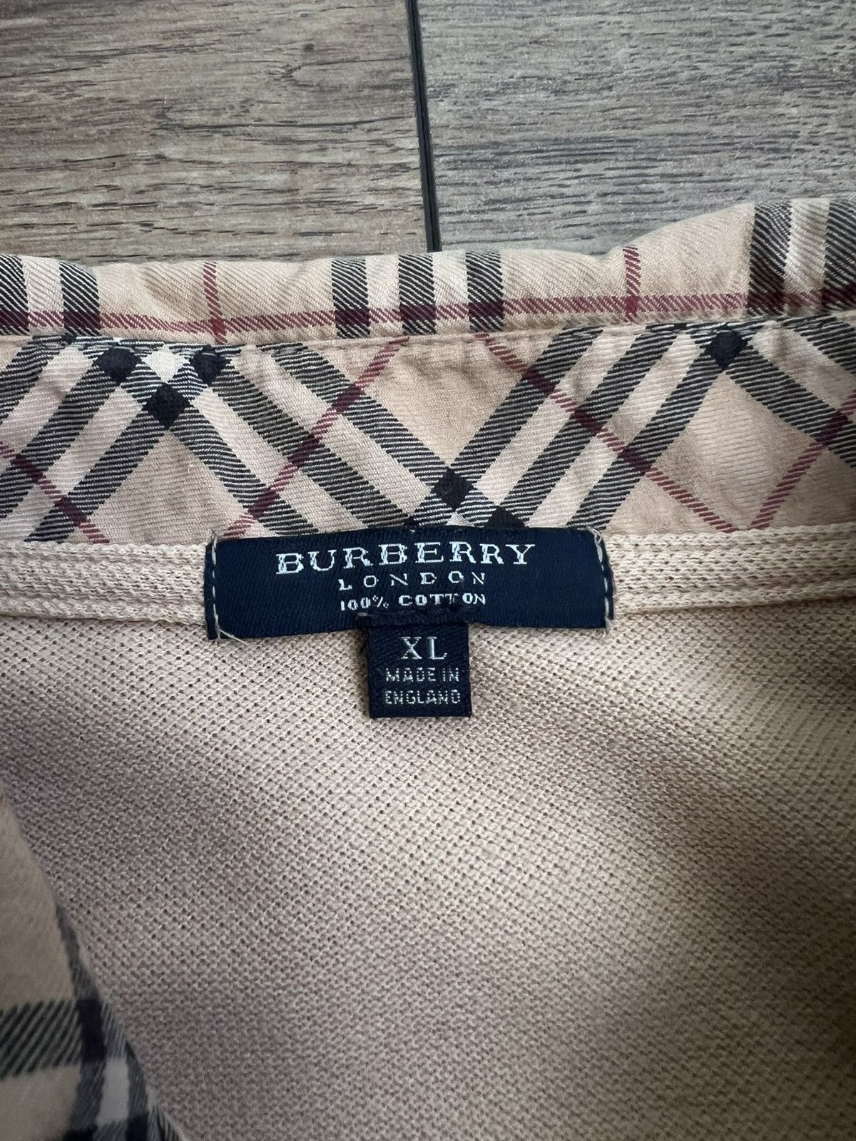 Burberry Vintage Burberry London Nova Check Polo Size US XL / EU 56 / 4 - 5 Thumbnail