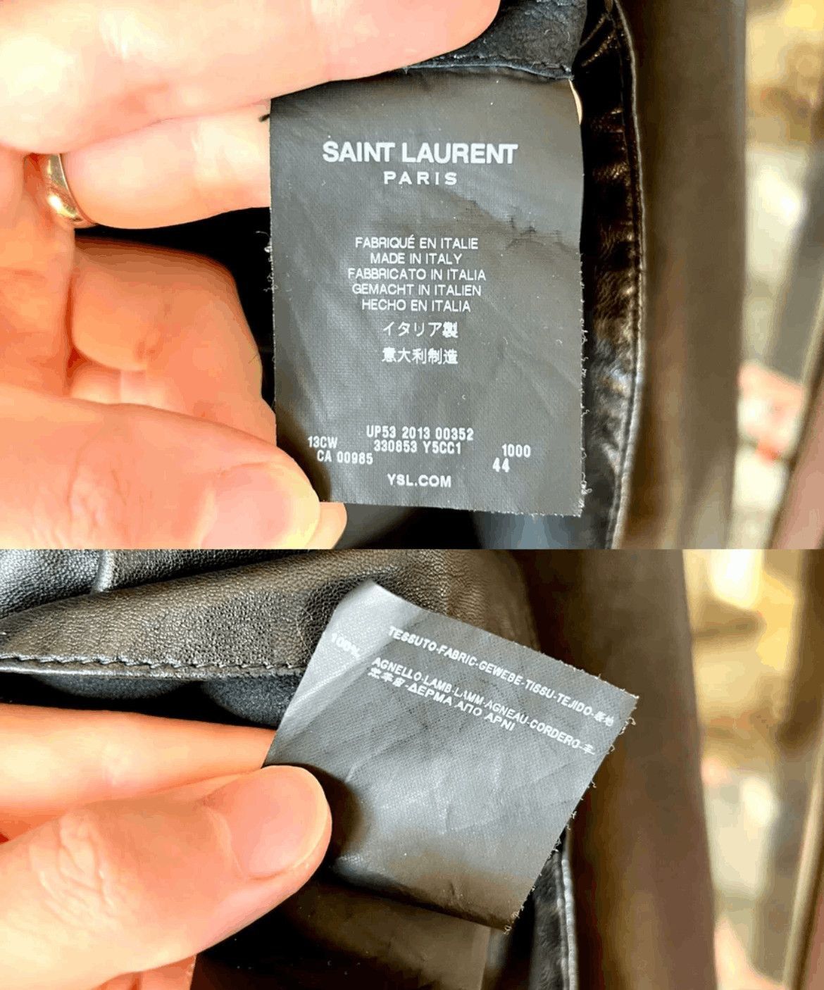 Saint Laurent Paris Sz 44 Saint Laurent Paris 13AW Leather Shirt Jacket-2507 Size US S / EU 44-46 / 1 - 4 Thumbnail