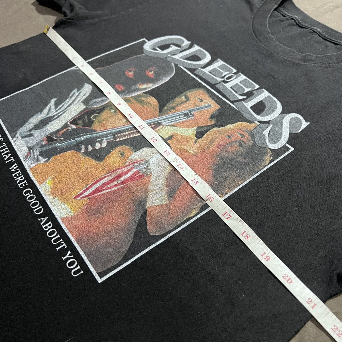 Other Vintage Y2K GDEEDS graphic streetwear Tee punk Size US L / EU 52-54 / 3 - 5 Thumbnail