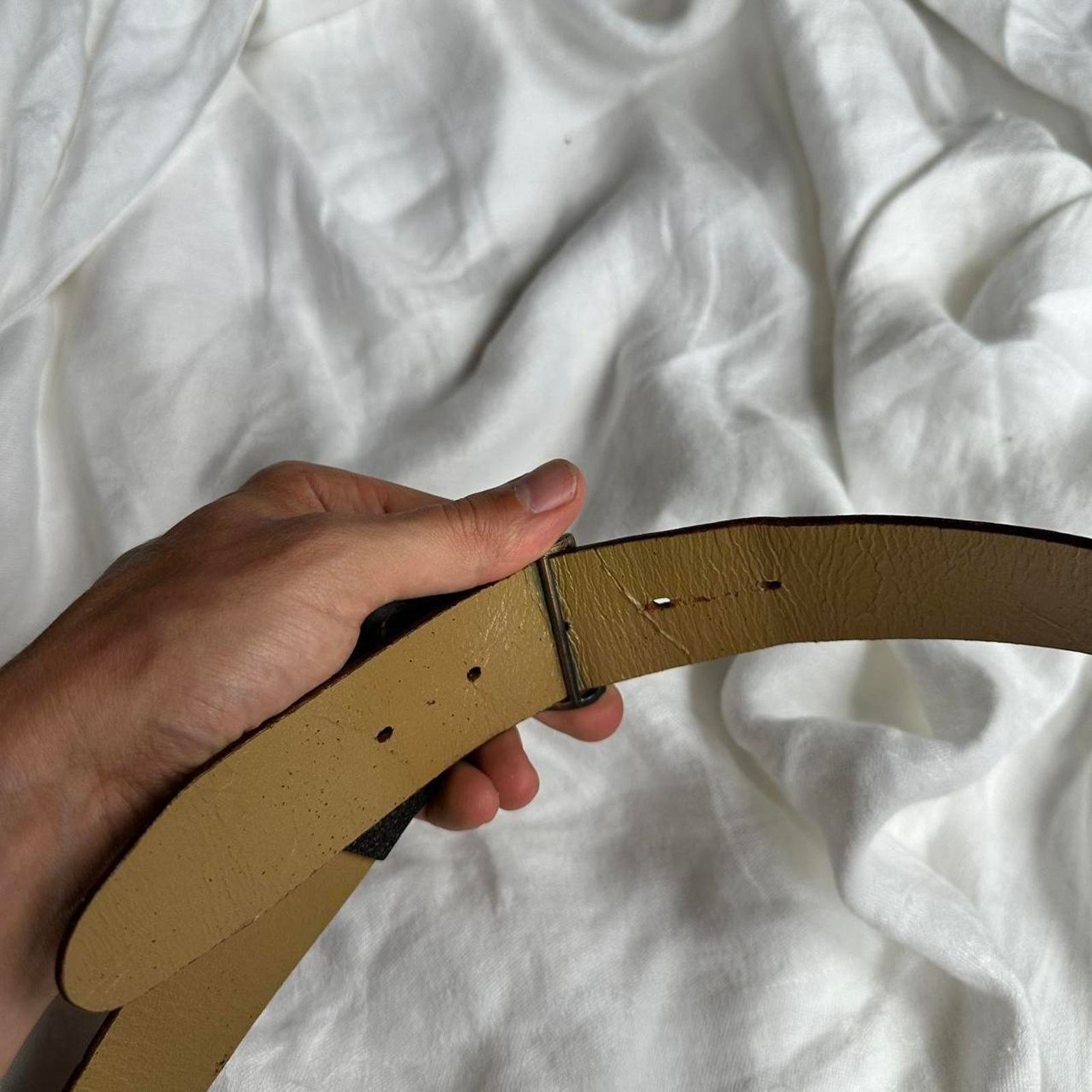 Vintage Vintage 60s 70s Boyscout Of Canada Leather Metal Clasp Belt Size ONE SIZE - 7 Thumbnail