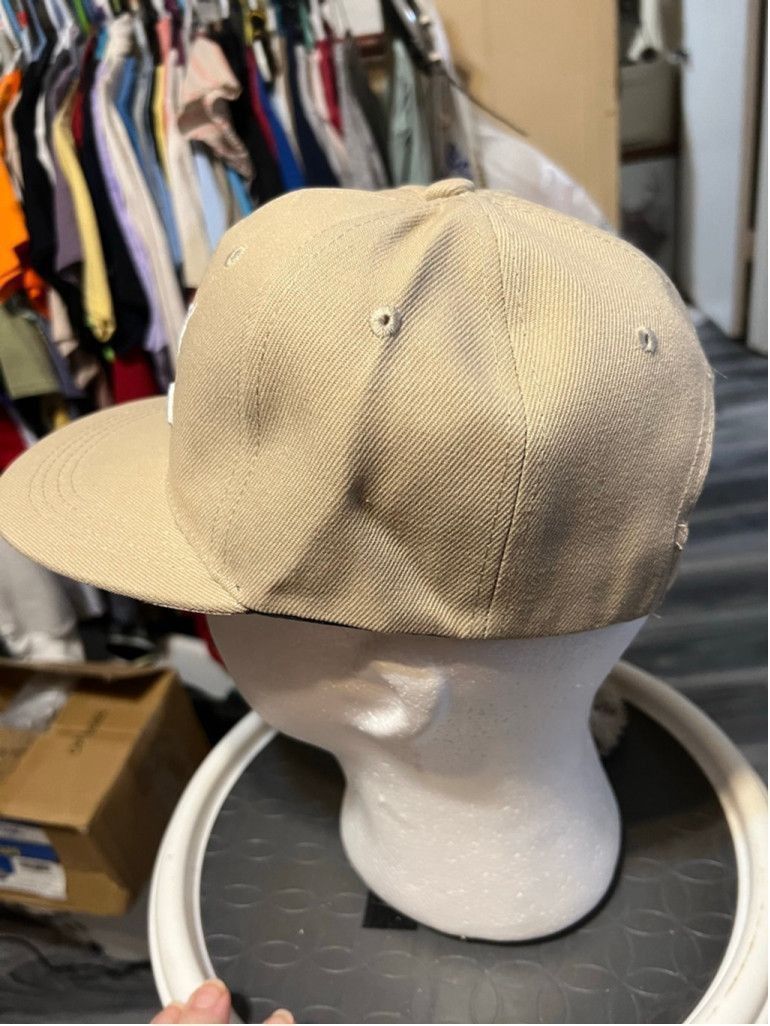 Other Men's Unbranded Beige White LA Wings Halo Snapback Hat Size ONE SIZE - 2 Thumbnail