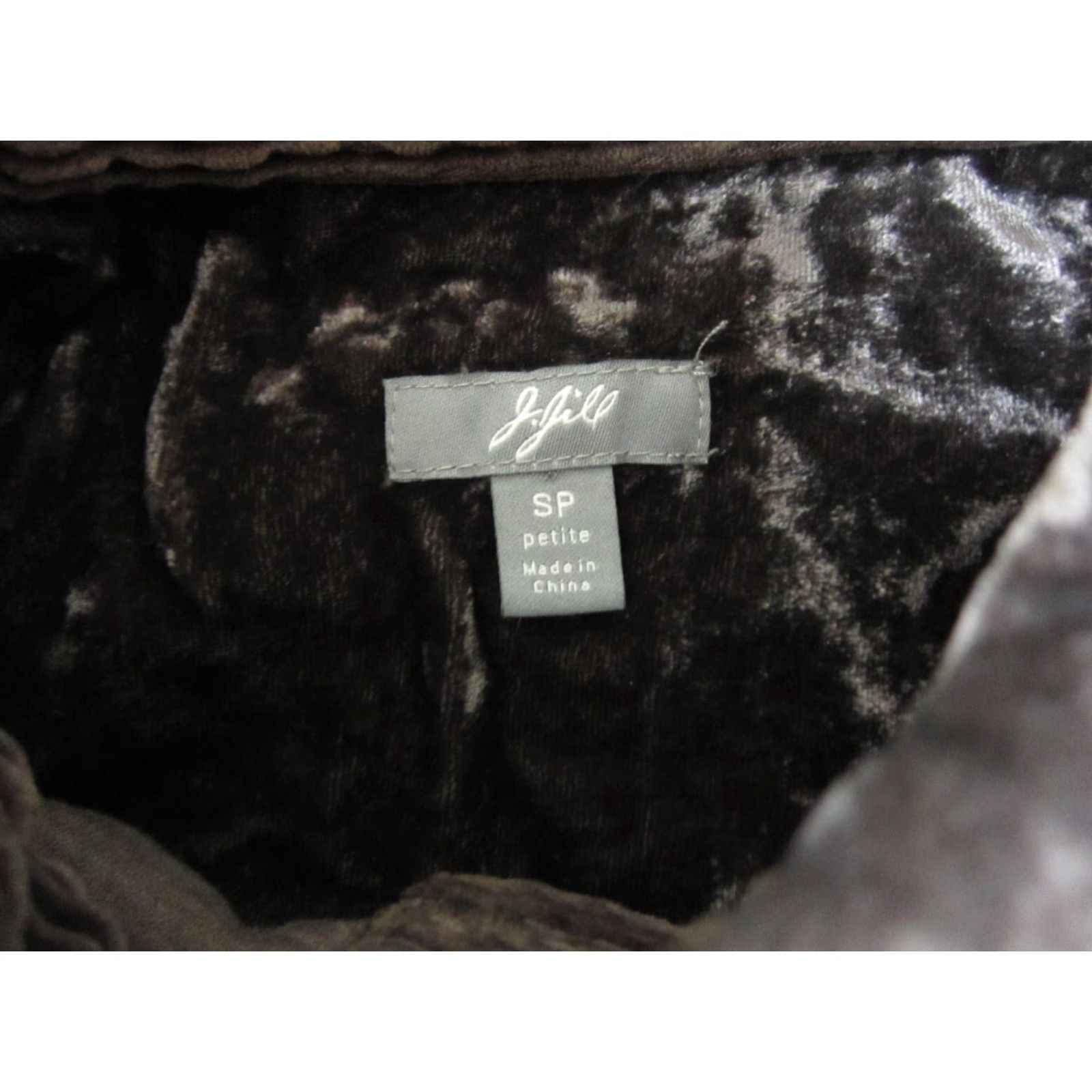 J. Jill VINTAGE J Jill Jacket Womens Petite PS Brown Velvet Corduroy Trucker Cotton 90s Womens Jacket PS Brown Corduroy Velvet Linen? Size S / US 4 / IT 40 - 3 Thumbnail