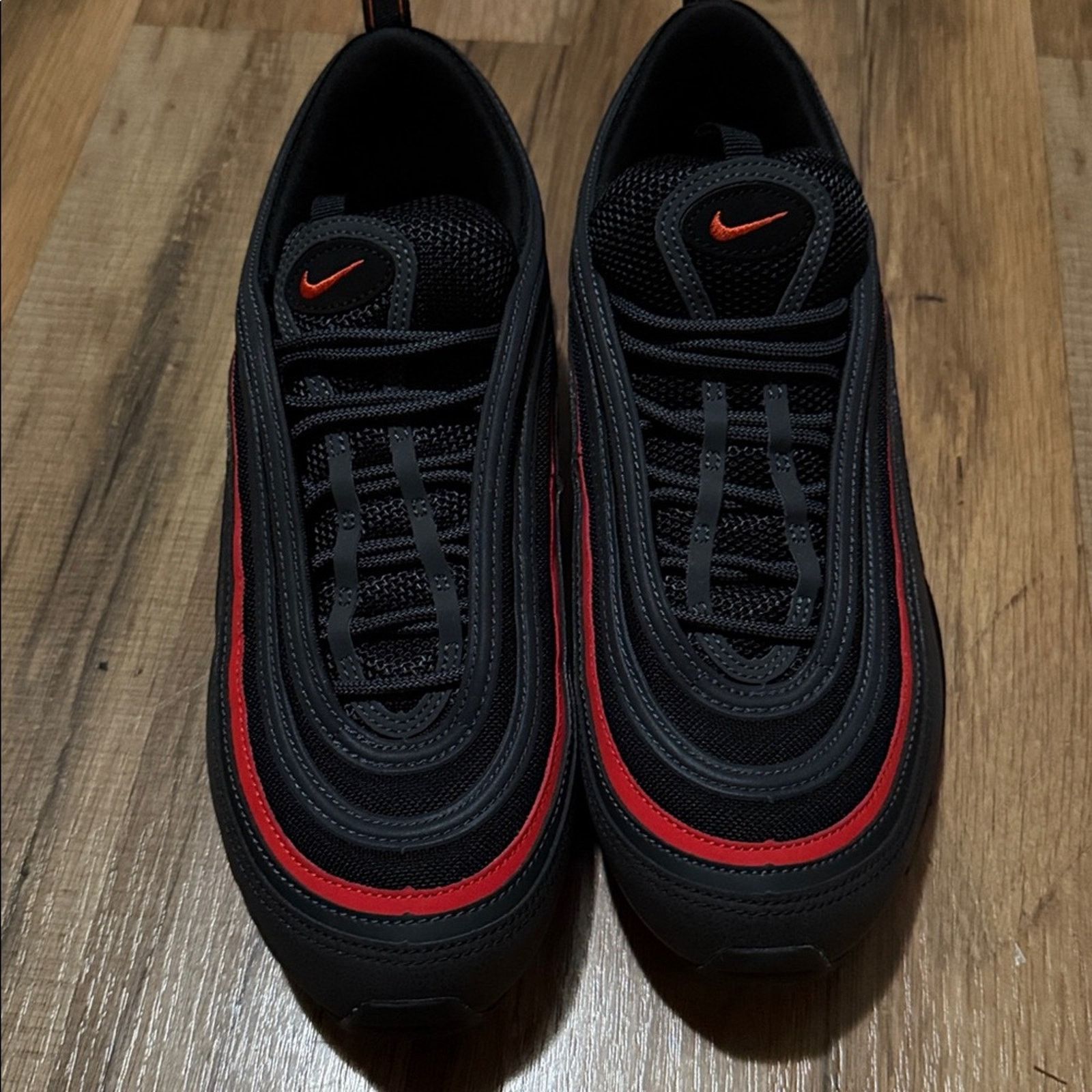 Nike Nike Air Max 97 Black Anthracite Picante Red Size US 11 / EU 44 - 8 Thumbnail