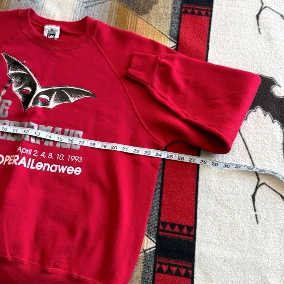 Lee VINTAGE 90s Die Fledermaus Opera Lenawee Sweatshirt XL USA Made Red Crewneck Mens Size US XL / EU 56 / 4 - 5 Thumbnail