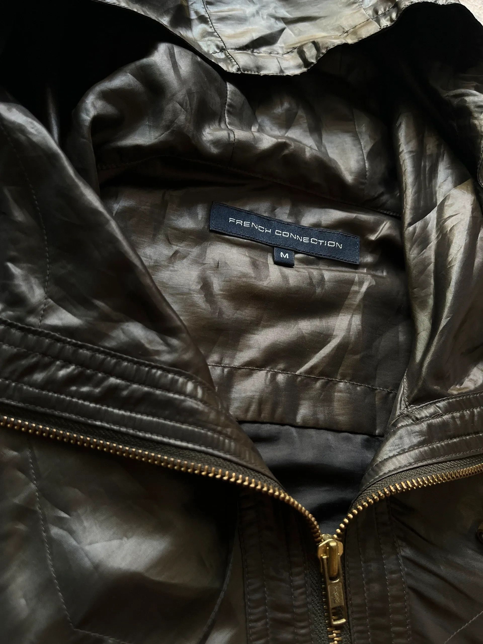 French Connection French Connection Sz M Windbreaker Jacket Rare Unique Hoodie Size M / US 6-8 / IT 42-44 - 7 Thumbnail