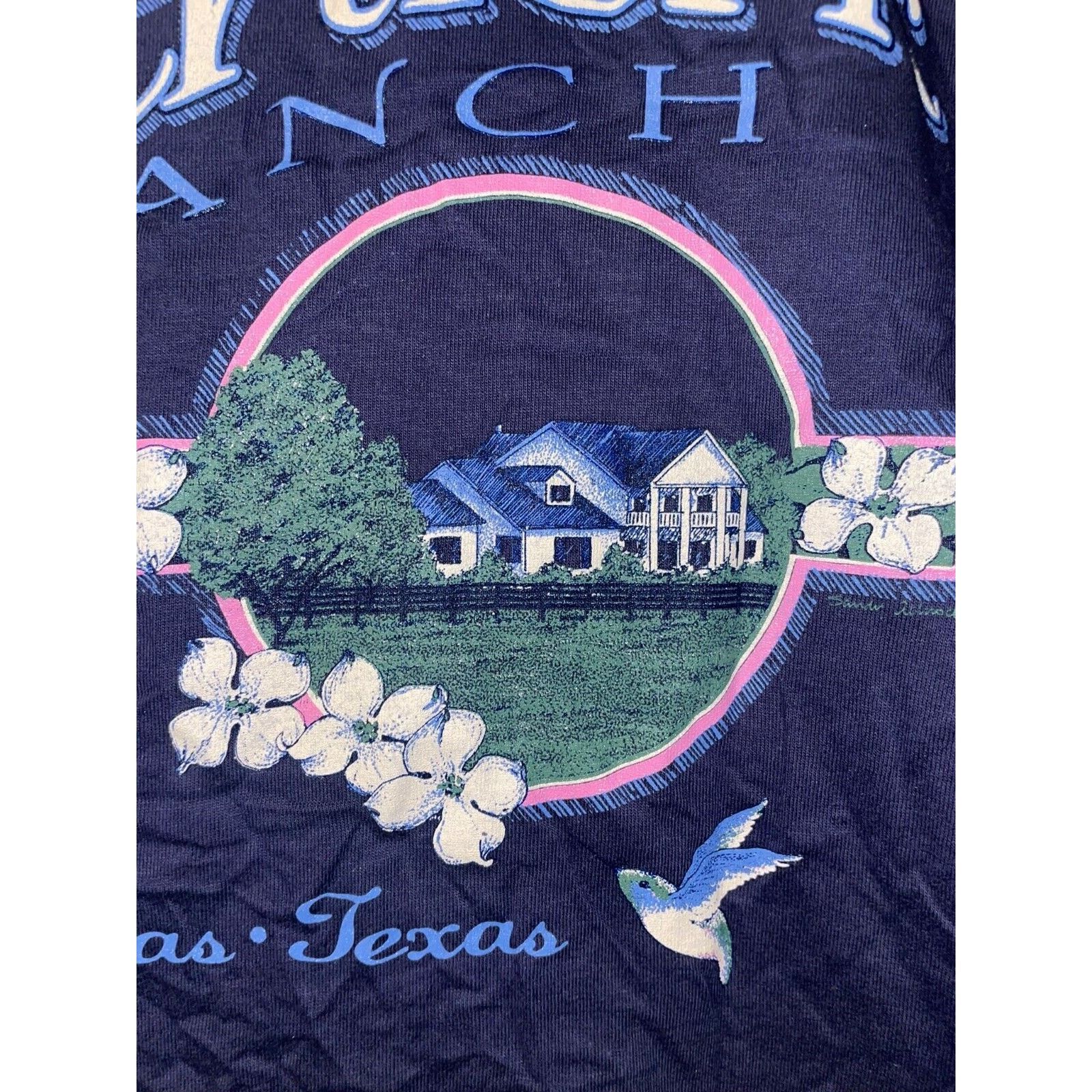 Warner Bros Vintage Southfork Ranch Shirt Dallas TV Show Tee 90s Large Size US L / EU 52-54 / 3 - 4 Thumbnail
