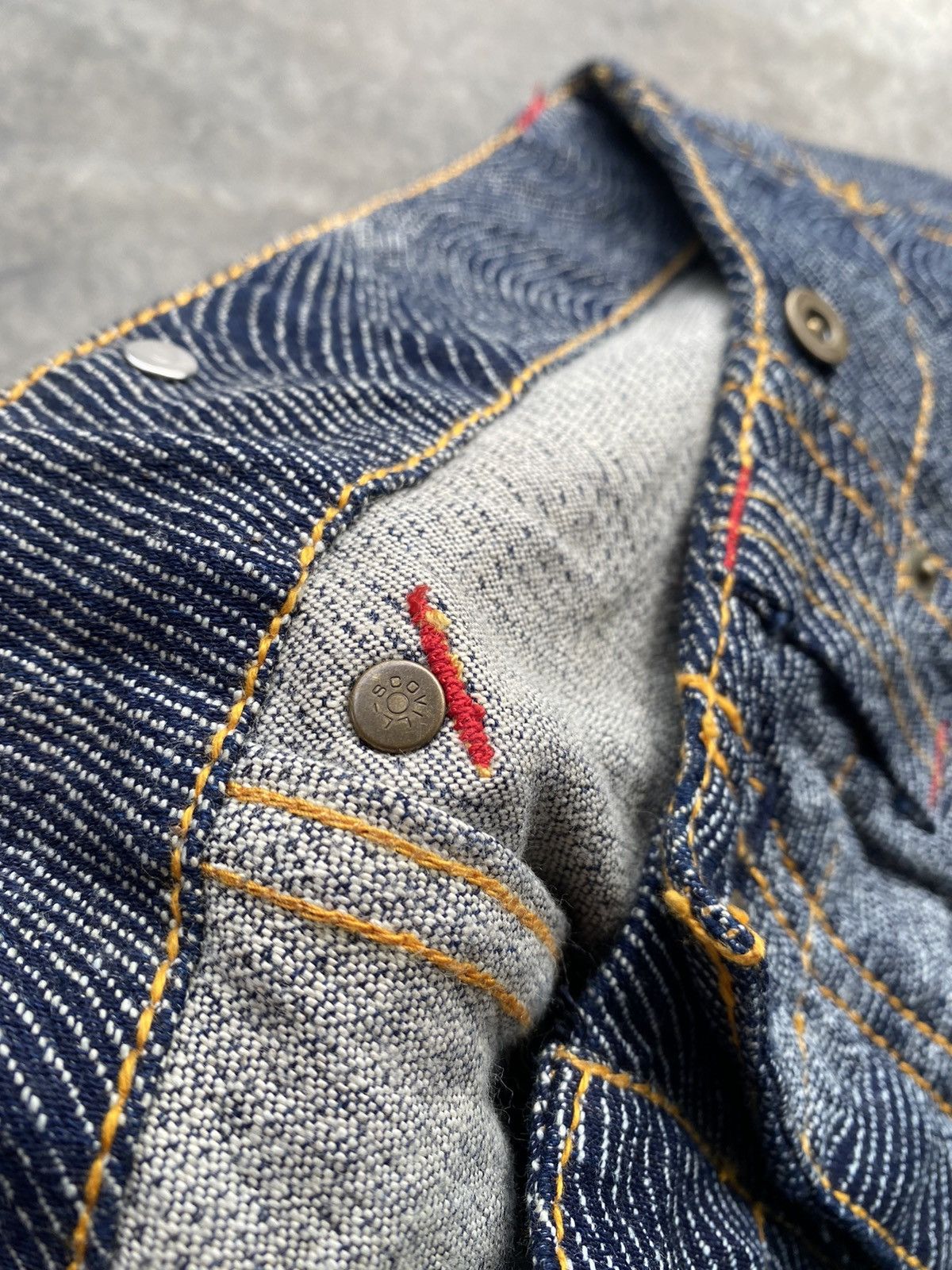 Hysteric Glamour × JNCO × Japanese Brand Baggy Jeans Vintage Scovill Rivet Spiral Waves Size US 34 / EU 50 - 12 Thumbnail