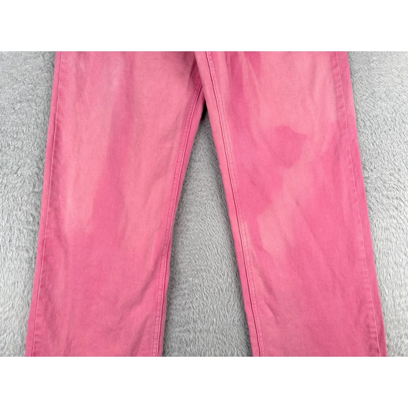 Shein Shein Jeans Women 27 Pink Wide-Leg High Rise Cotton Blend Raw Hem 27x32 Size 27" / US 4 / IT 40 - 3 Thumbnail