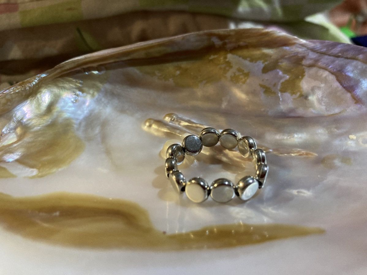 Other Silver coloured circular beaded ring Size ONE SIZE - 1 Thumbnail