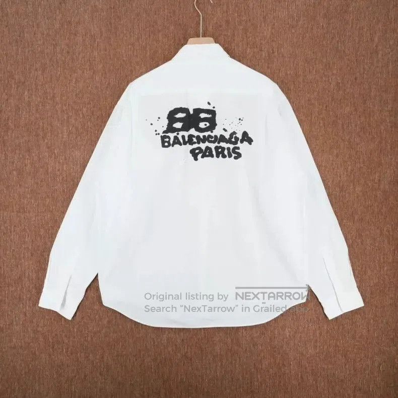Balenciaga Balenciaga White Ink Letter Shirt. Size US S / EU 44-46 / 1 - 3 Thumbnail