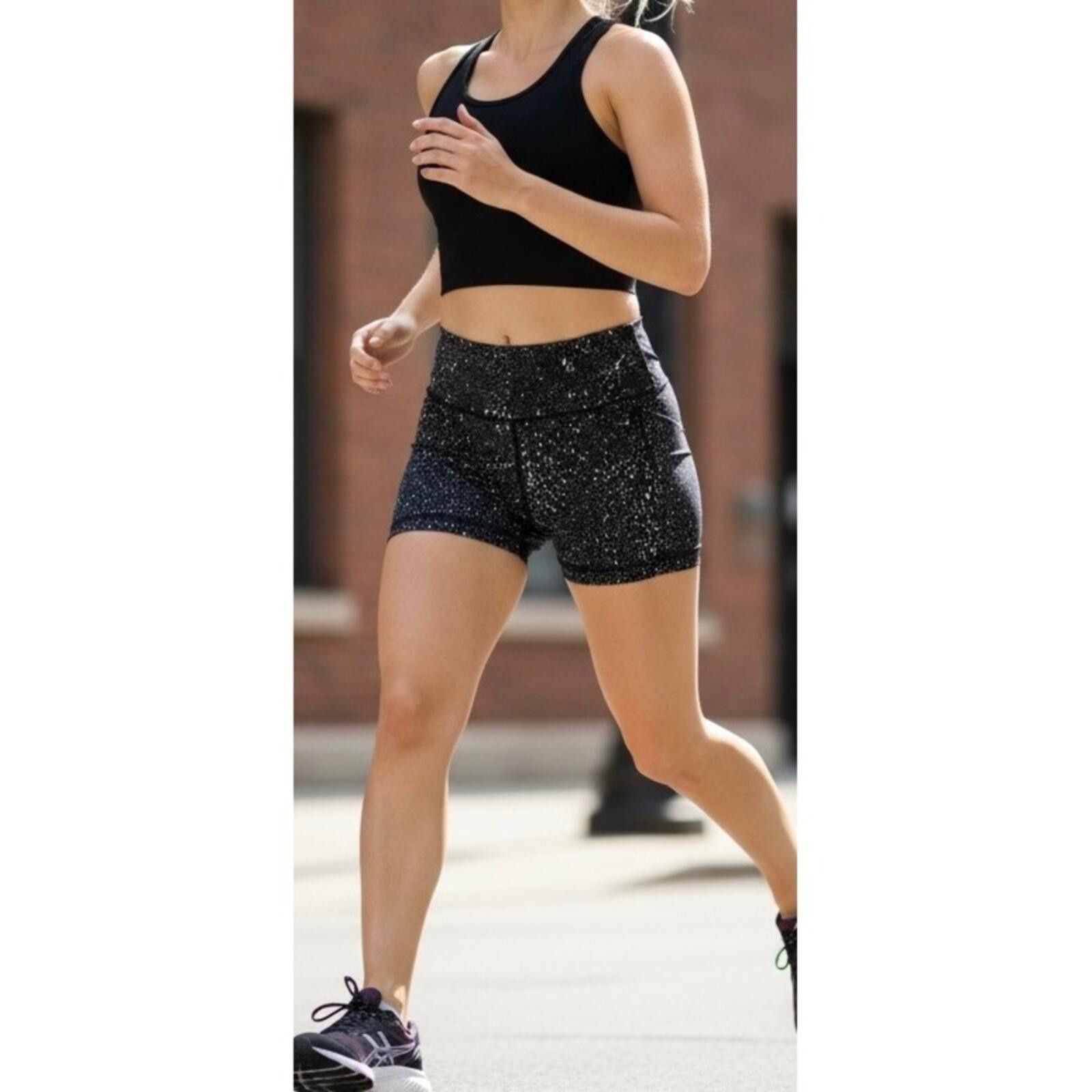 Other Oiselle Stride Running Shorts Small Black White Compression Size 28" / US 6 / IT 42 - 1 Thumbnail