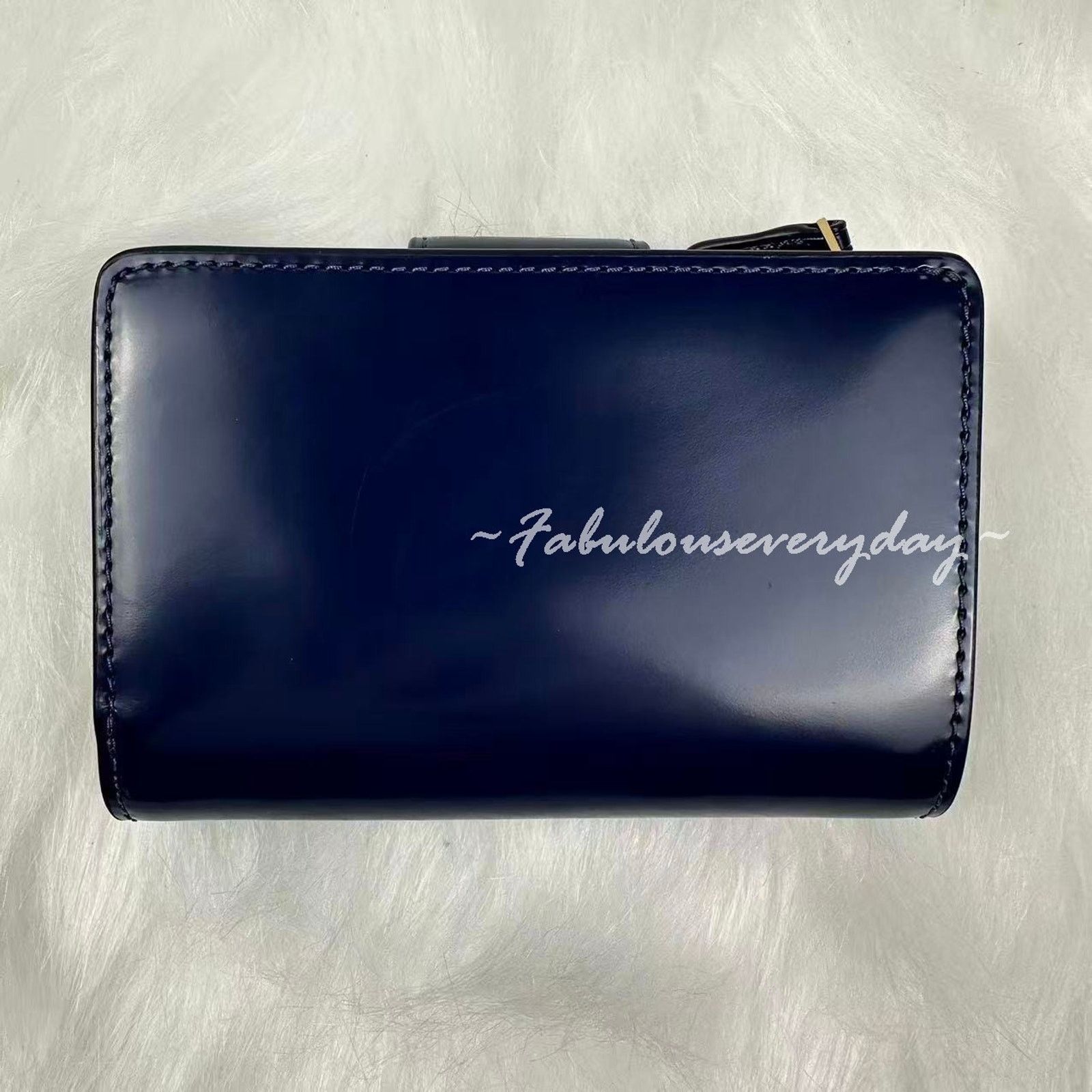 Coach Coach Medium Corner Zip Wallet In Leather/Gold/True Navy Size ONE SIZE - 2 Thumbnail