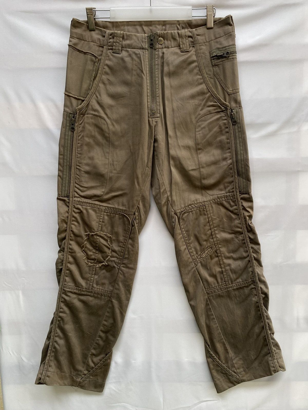291295=Homme Vintage 291295=Homme Utility Double Knee Multi-zipper Pants Size US 31 - 1 Thumbnail