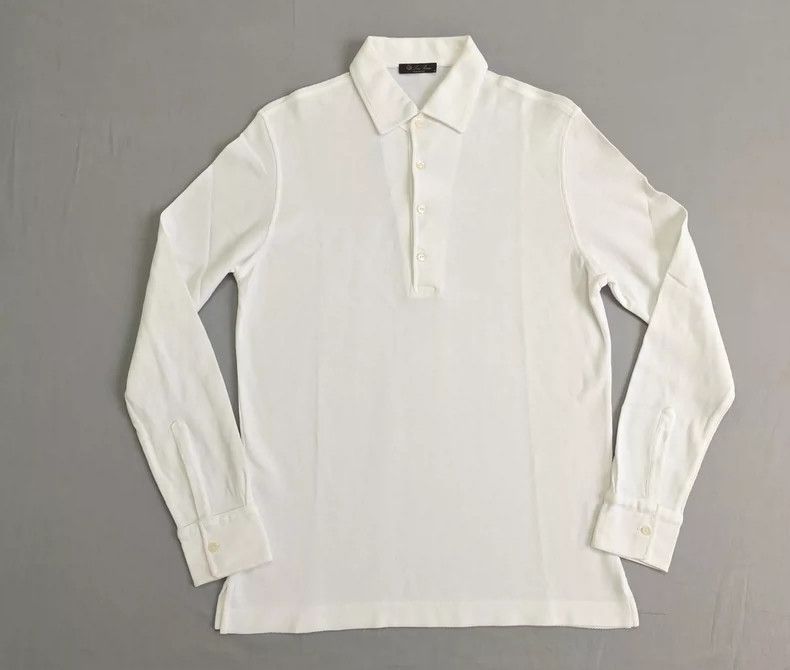Loro Piana LORO PIANA Men's long-sleeved polo shirt Size US S / EU 44-46 / 1 - 1 Thumbnail