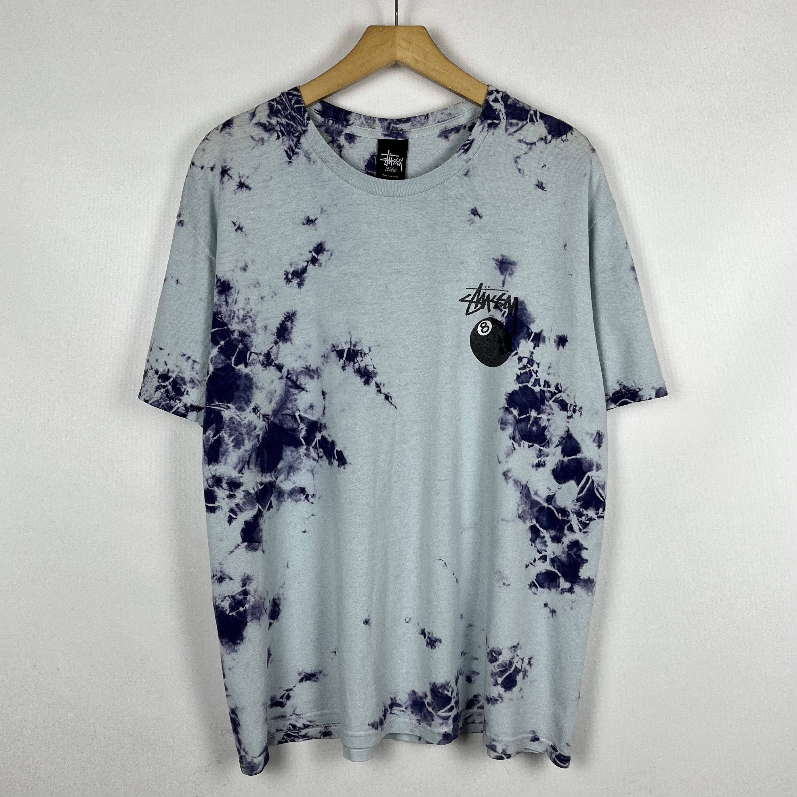 Stussy Vintage Stussy 8 Ball Big Logo Tie-Dye T Shirt 2000’s Size US L / EU 52-54 / 3 - 9 Thumbnail