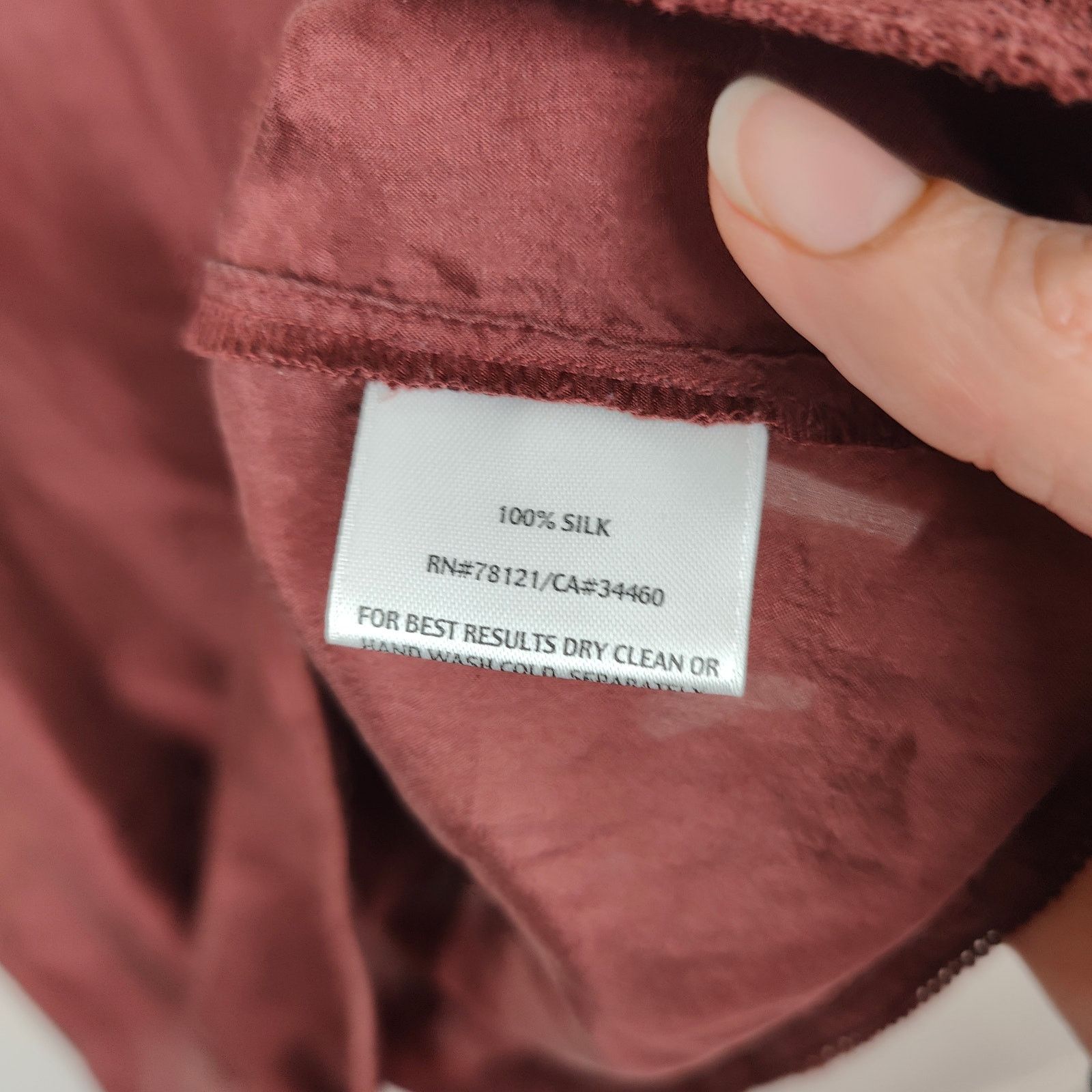 Other Eileen Fisher Tank Top Womens Large Rust Red 100% Silk Cami Size L / US 10 / IT 46 - 5 Thumbnail