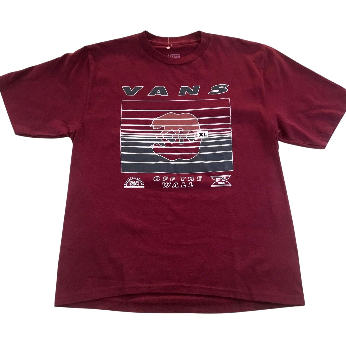 Vans Vans Off the Wall Youth T-Shirt New Burgundy Bear XL NWT Size US XL / EU 56 / 4 - 1 Thumbnail