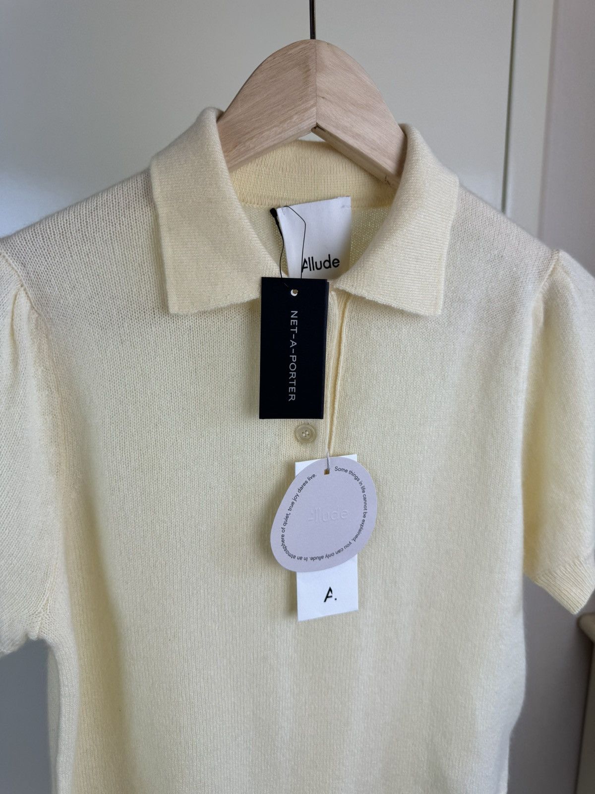 Allude Allude cashmere yellow polo sweater Brunello Cucinelli Size S / US 4 / IT 40 - 10 Thumbnail