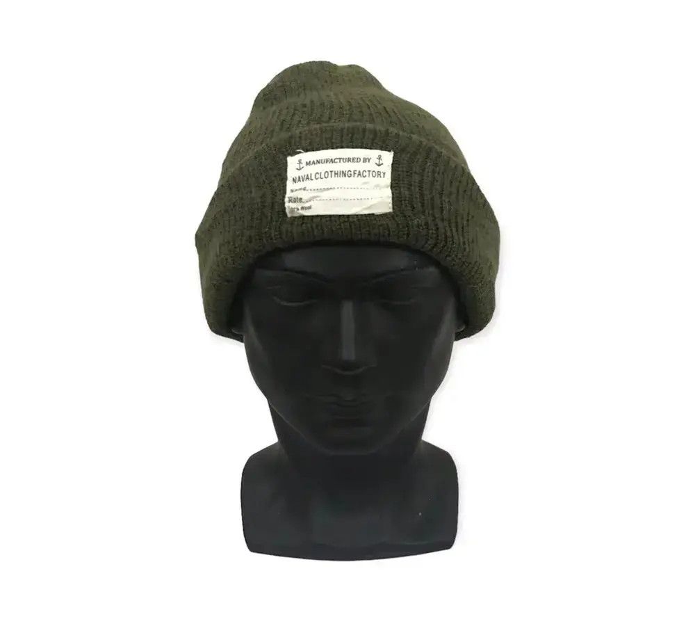 Vintage Military Style Beanie Hat Size ONE SIZE - 1 Thumbnail
