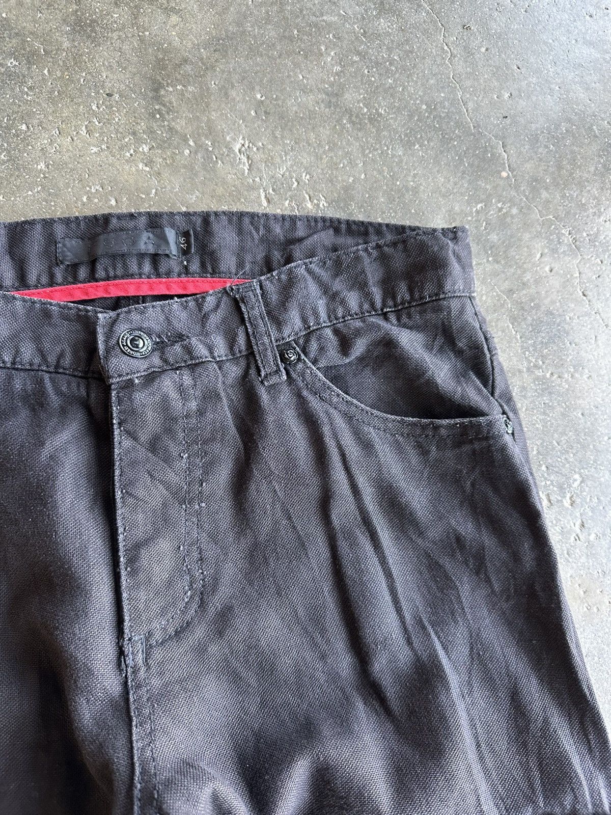 GOSTAR DE FUGA VERY RARE 💥VINTAGE FUGA JEANS CURVE/BANANA LEGS SPIKE PANTS Size US 32 / EU 48 - 6 Thumbnail