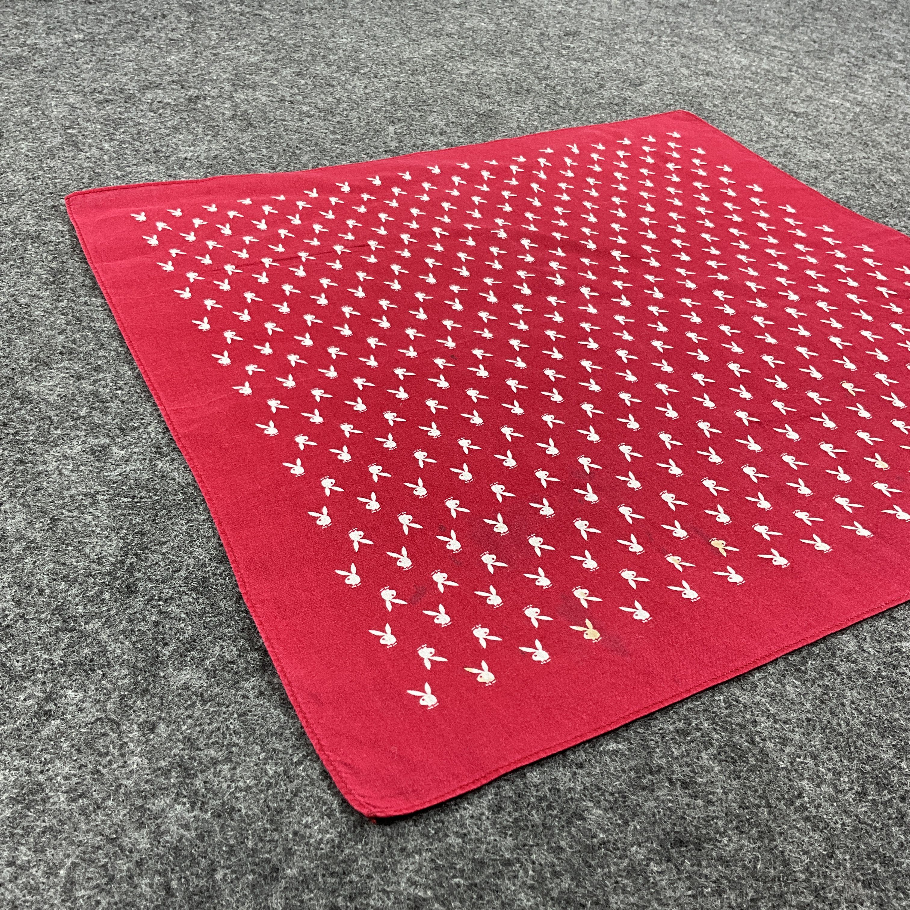 Playboy × Vintage Playboy Handkerchief / Bandana / Neckerchief B028 Size ONE SIZE - 4 Thumbnail