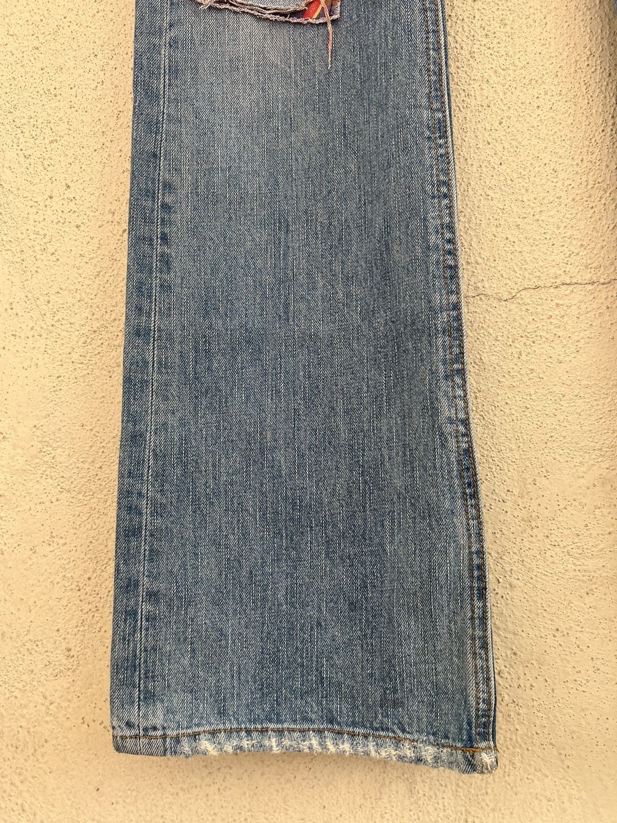 Vintage Vintage Bonds & Peace Japan Rips Distress Denim Flare Jeans Size US 32 / EU 48 - 10 Thumbnail