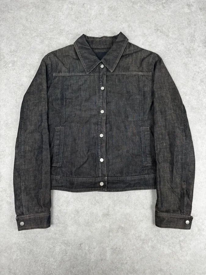 Gianfranco Ferre AW2005 Gianfranco Ferré Dark Grey Minimalist Denim Jacket Size US M / EU 48-50 / 2 - 1 Thumbnail