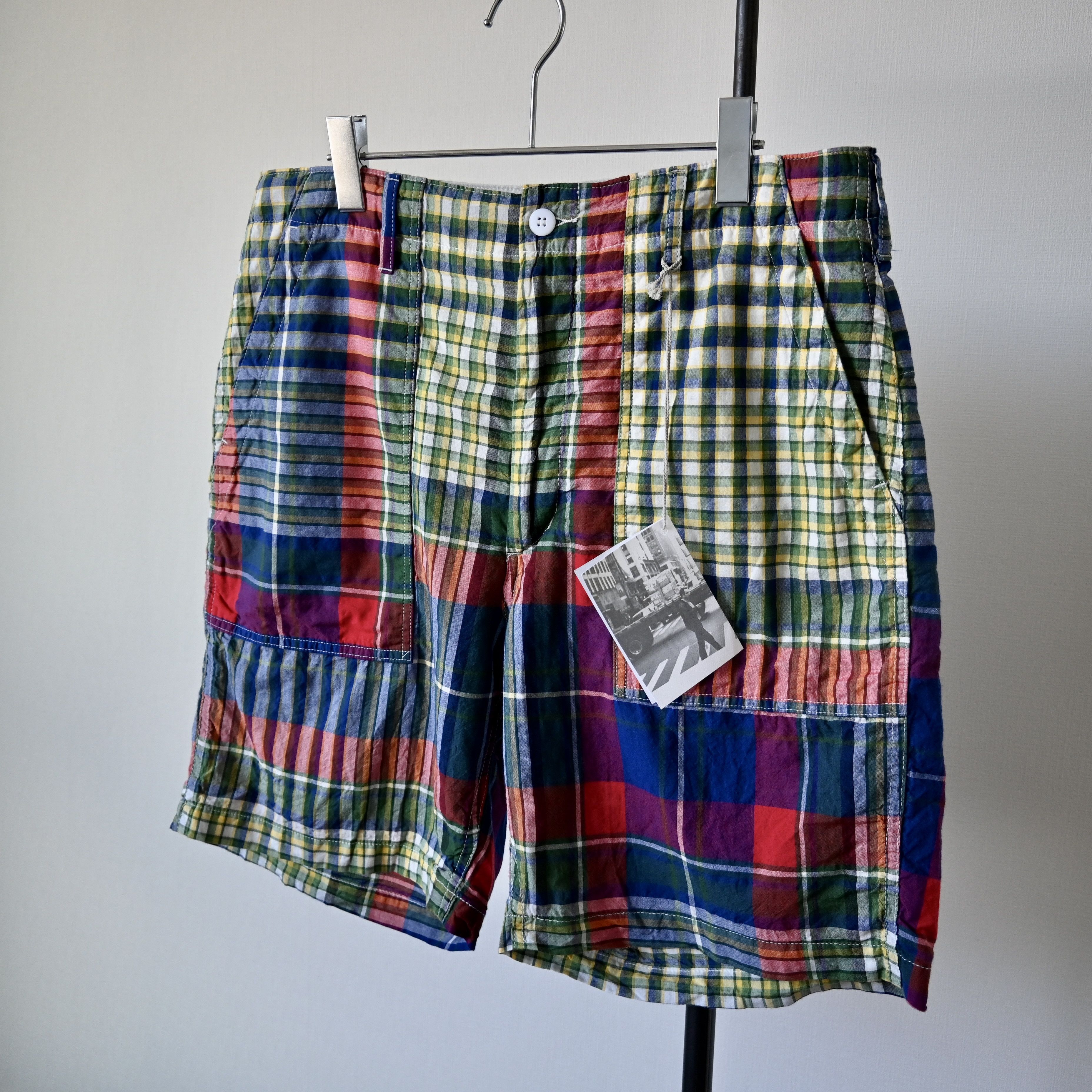 Engineered Garments UNUSED, Engineered Garments, Painter Shorts, Madras Plaid, M Size US 34 / EU 50 - 1 Thumbnail