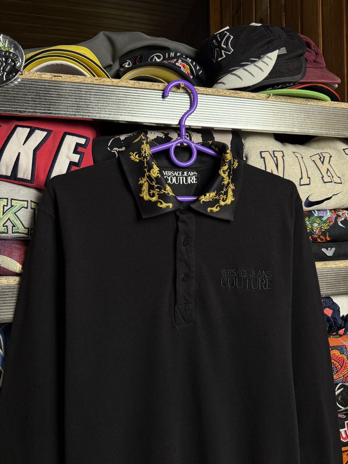 Versace × Versace Jeans Couture Versace Jeans Couture Longsleeve Polo L Size US L / EU 52-54 / 3 - 3 Thumbnail